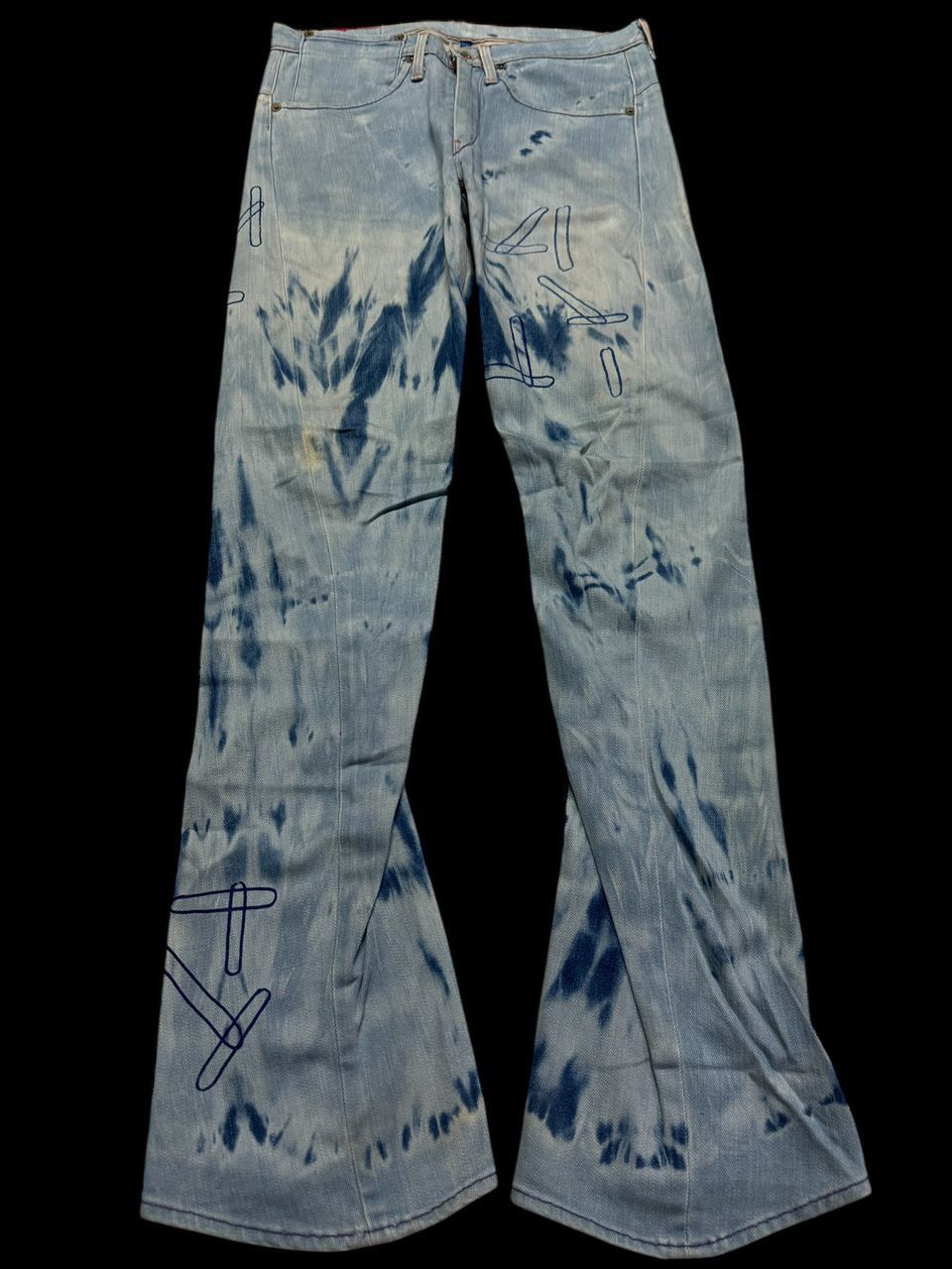 Levi's 💥Insane💥90s Levi’s Engineered Sick Bleach Single R Denim Size US 29 - 2 Thumbnail