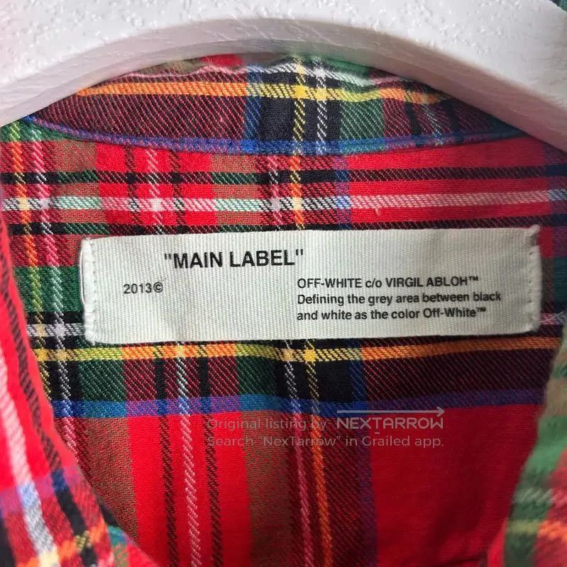 Off-White Off-White Red Cotton Blend Men's Shirt . Size US XS / EU 42 / 0 - 3 Thumbnail