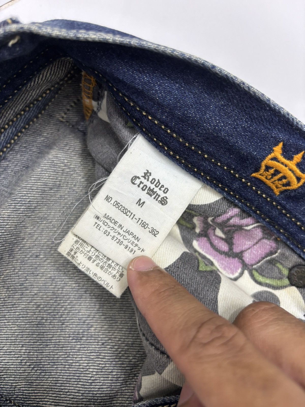 If Six Was Nine 💥Y2K Rodeo Made In Japan Rockstar Distressed Denim Jeans Size US 33 - 10 Thumbnail