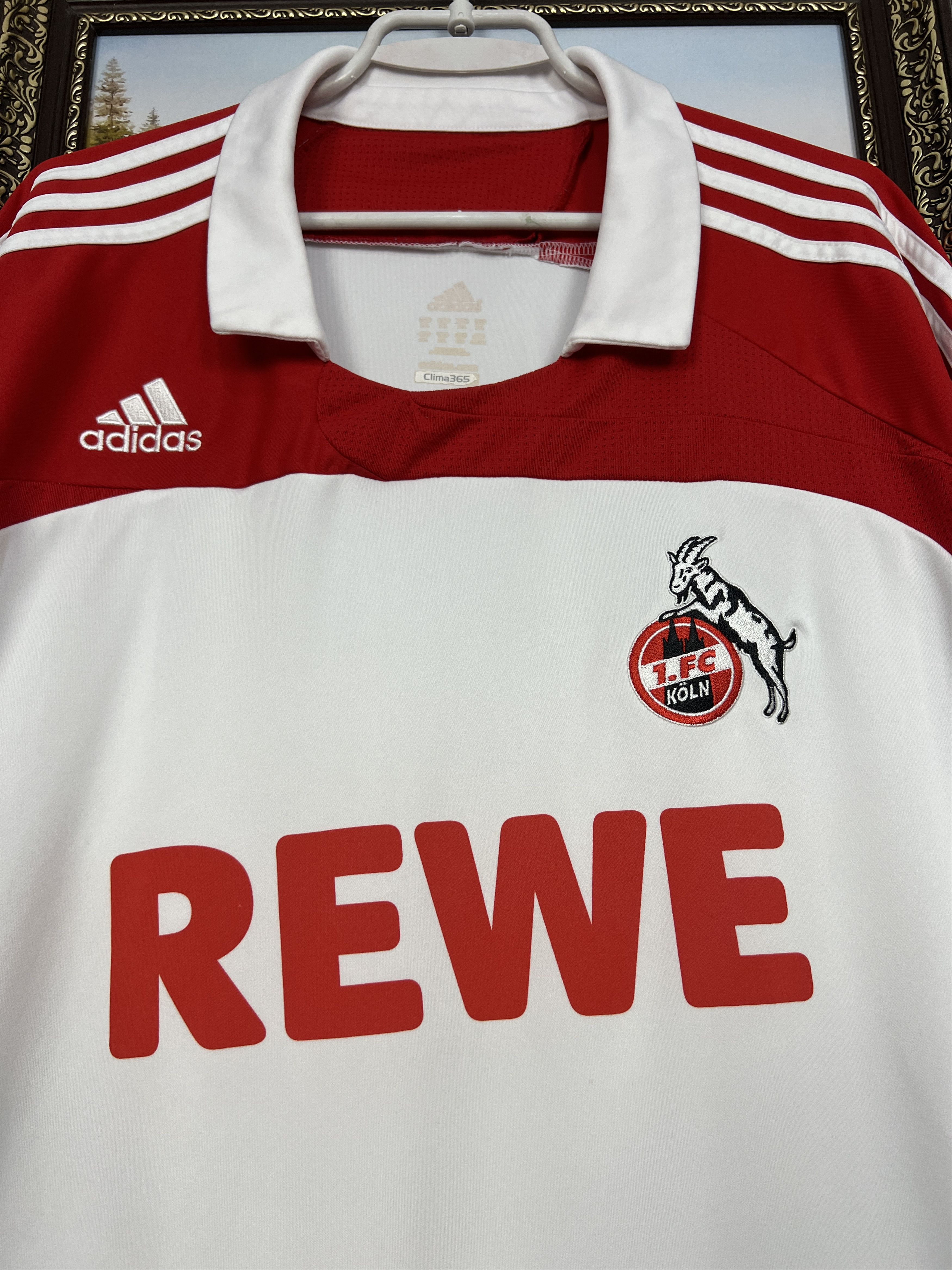 Adidas 1. FC Koln Away football shirt 2007 Soccer Adidas Jersey Size US XL / EU 56 / 4 - 3 Thumbnail