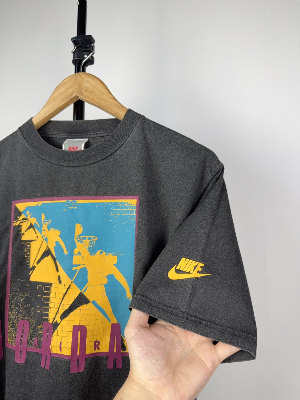 80s Nike Air Jordan 23 Big Logo Vintage Faded T shirt