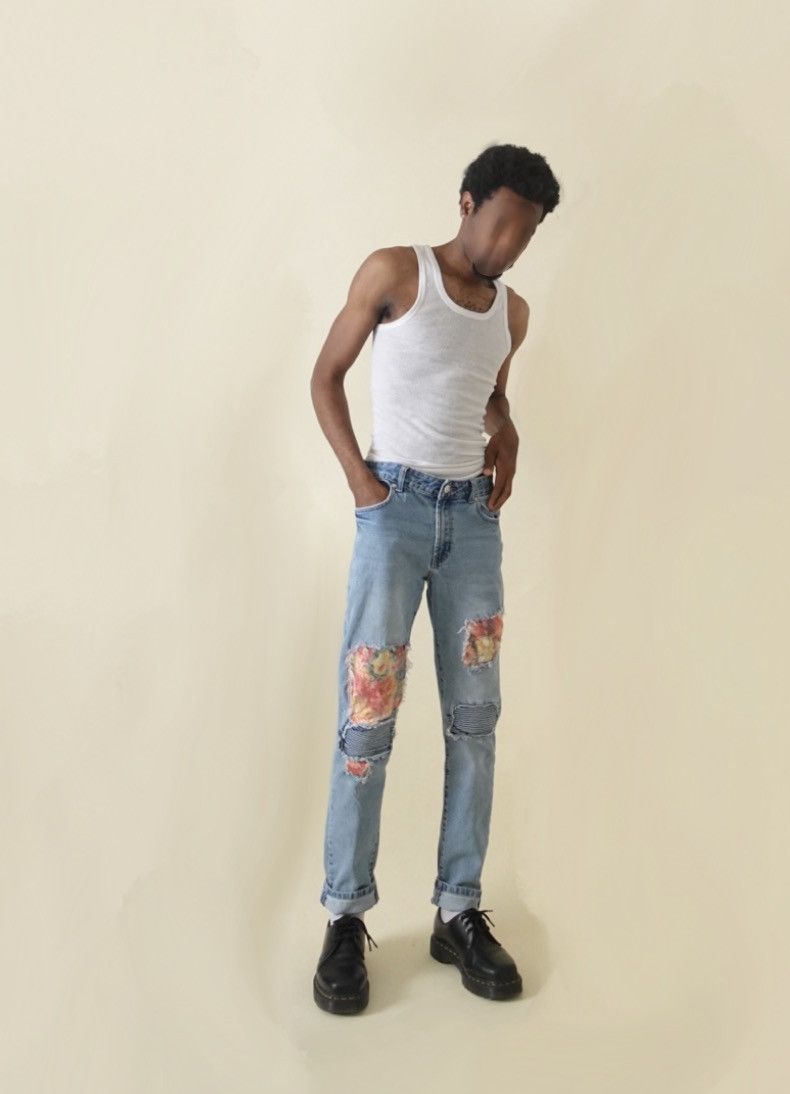 Vintage Grandma’s garden jeans Size US 31 - 8 Thumbnail