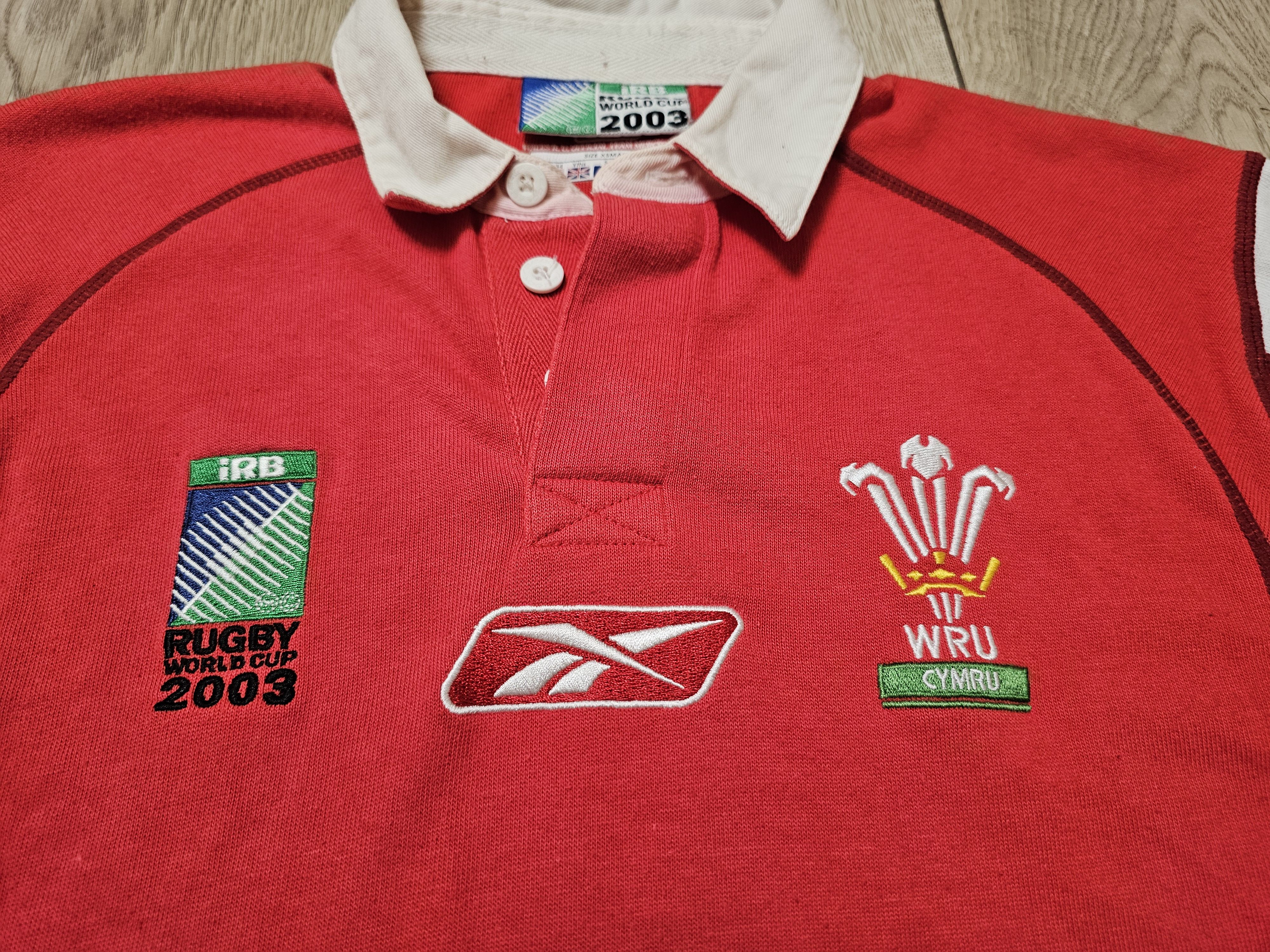 All Sport WALES RUGBY VINTAGE JERSEY LONG 2003 WRU RUGBY SHIR Size US S / EU 44-46 / 1 - 3 Thumbnail