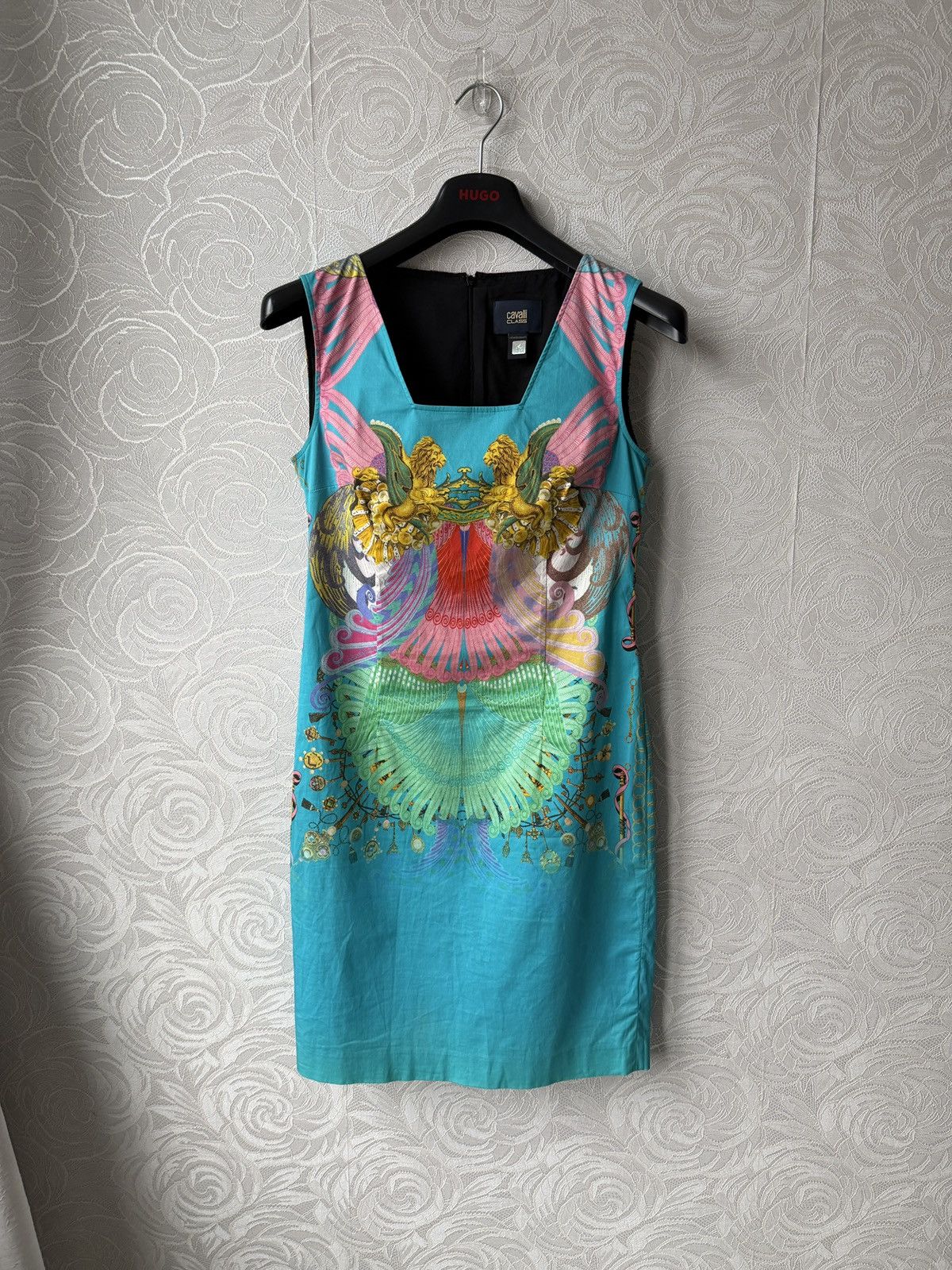 Cavalli Class Class Cavali Mid Lenght Multicolor Dress Womens IT 46 US 10 Size L / US 10 / IT 46 - 4 Thumbnail