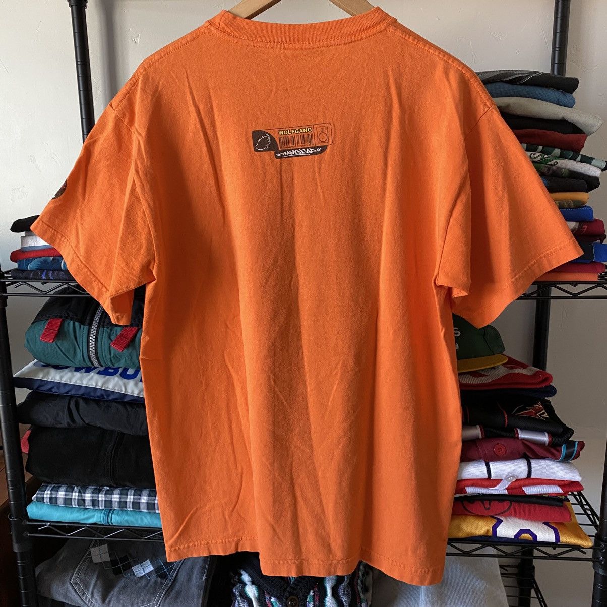 JNCO Vintage JNCO T-Shirt Wolf Gang 2000 Revatex Flame Head Y2K Size US XL / EU 56 / 4 - 3 Thumbnail