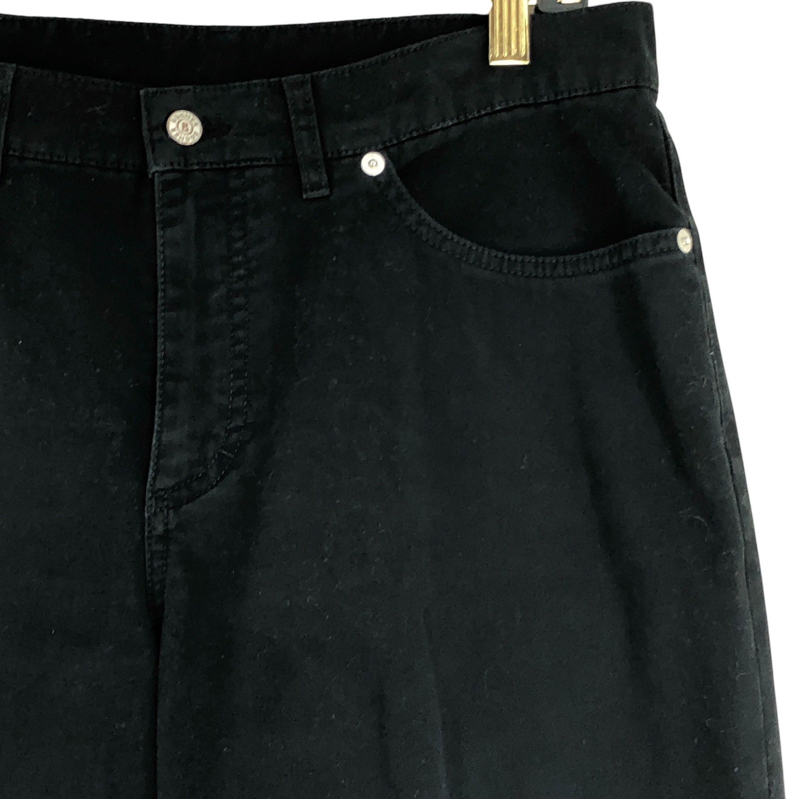 Bogner Bogner Womens Size 10 Long Jeans Straight Leg Stretch Black Size 32" / US 10 / IT 46 - 6 Thumbnail