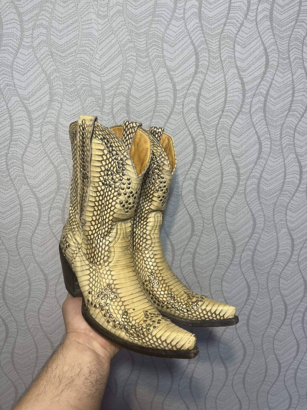 Old Gringo RARE Mexicana Old Gringo Collection Snakeskin Western Boots Size US 8.5 / IT 38.5 - 3 Thumbnail