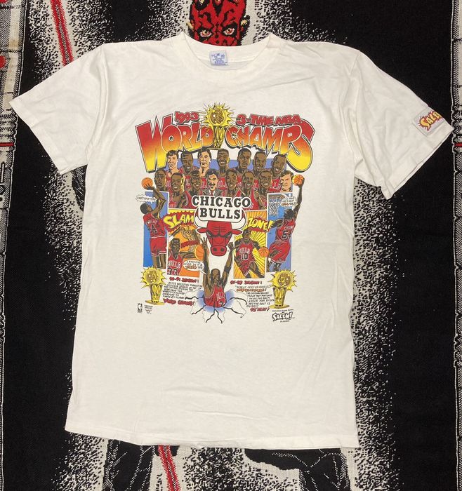 Vintage Vintage 90s Chicago Bulls T-shirt, Grailed