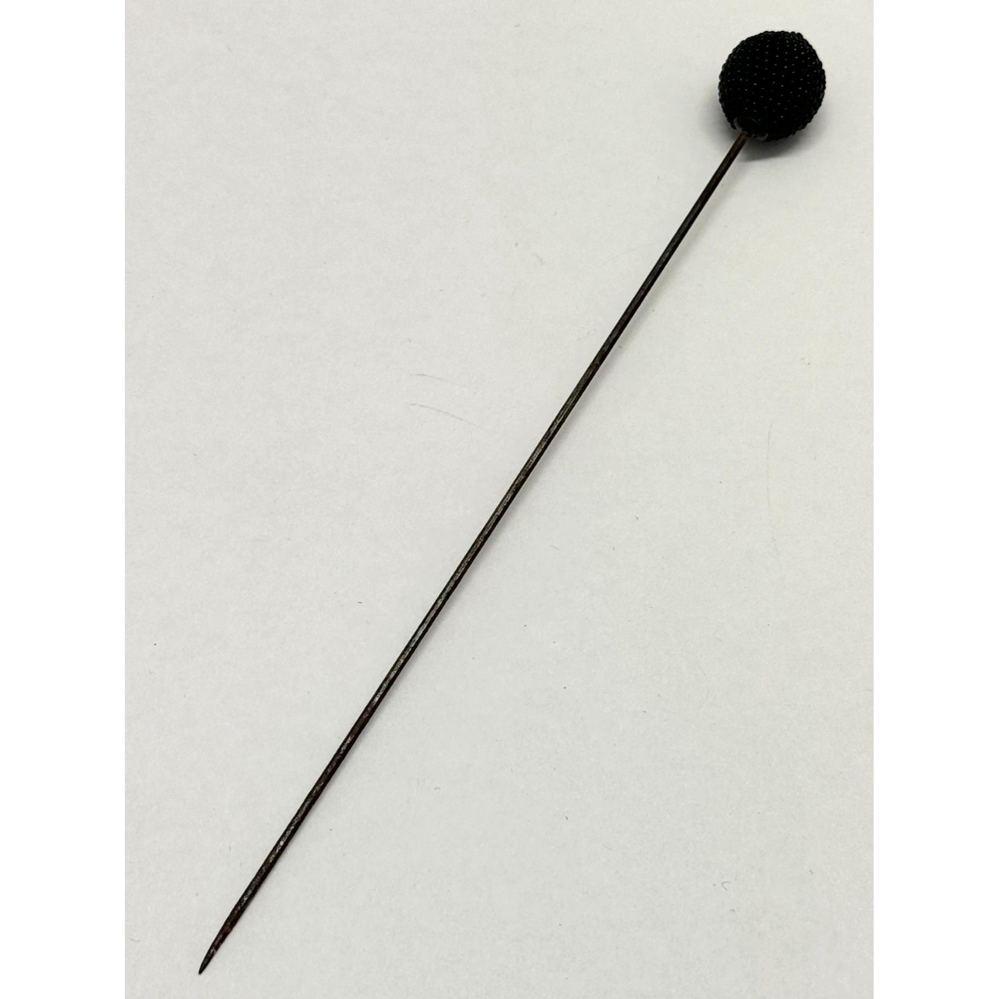 Vintage Estate black beaded hat pin Size ONE SIZE - 3 Thumbnail