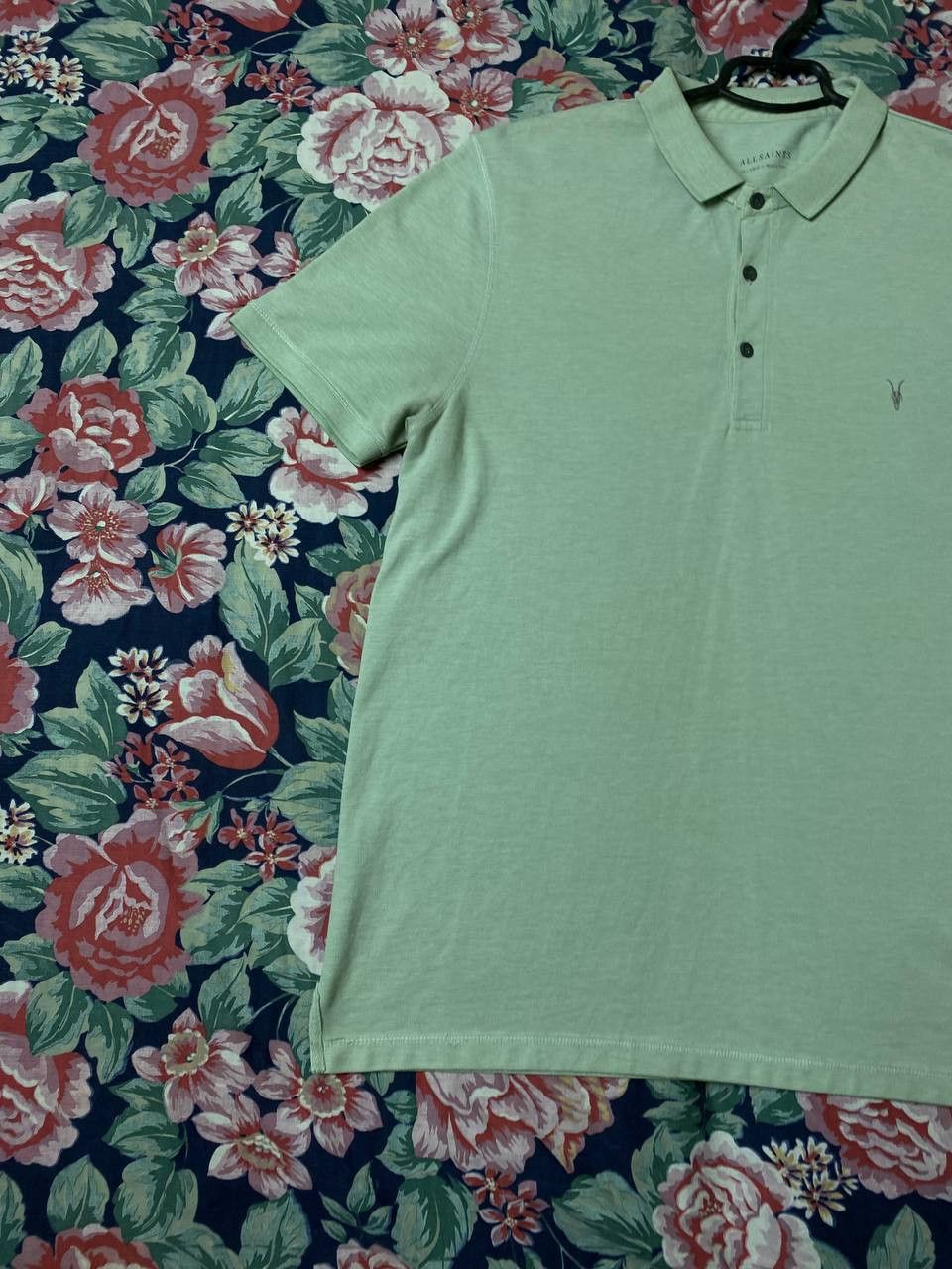 Allsaints × Japanese Brand Allsaints Luxury Streetwear Polo Tee Size US XXL / EU 58 / 5 - 8 Thumbnail