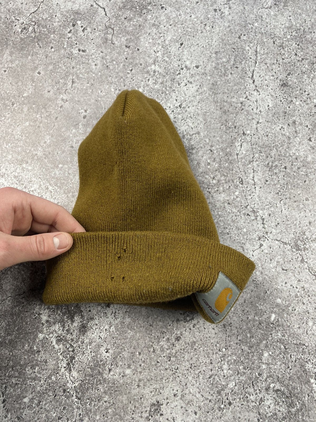 Carhartt × Vintage Vintage Carhartt disressed Beanie Cap brown One Size Size ONE SIZE - 3 Thumbnail