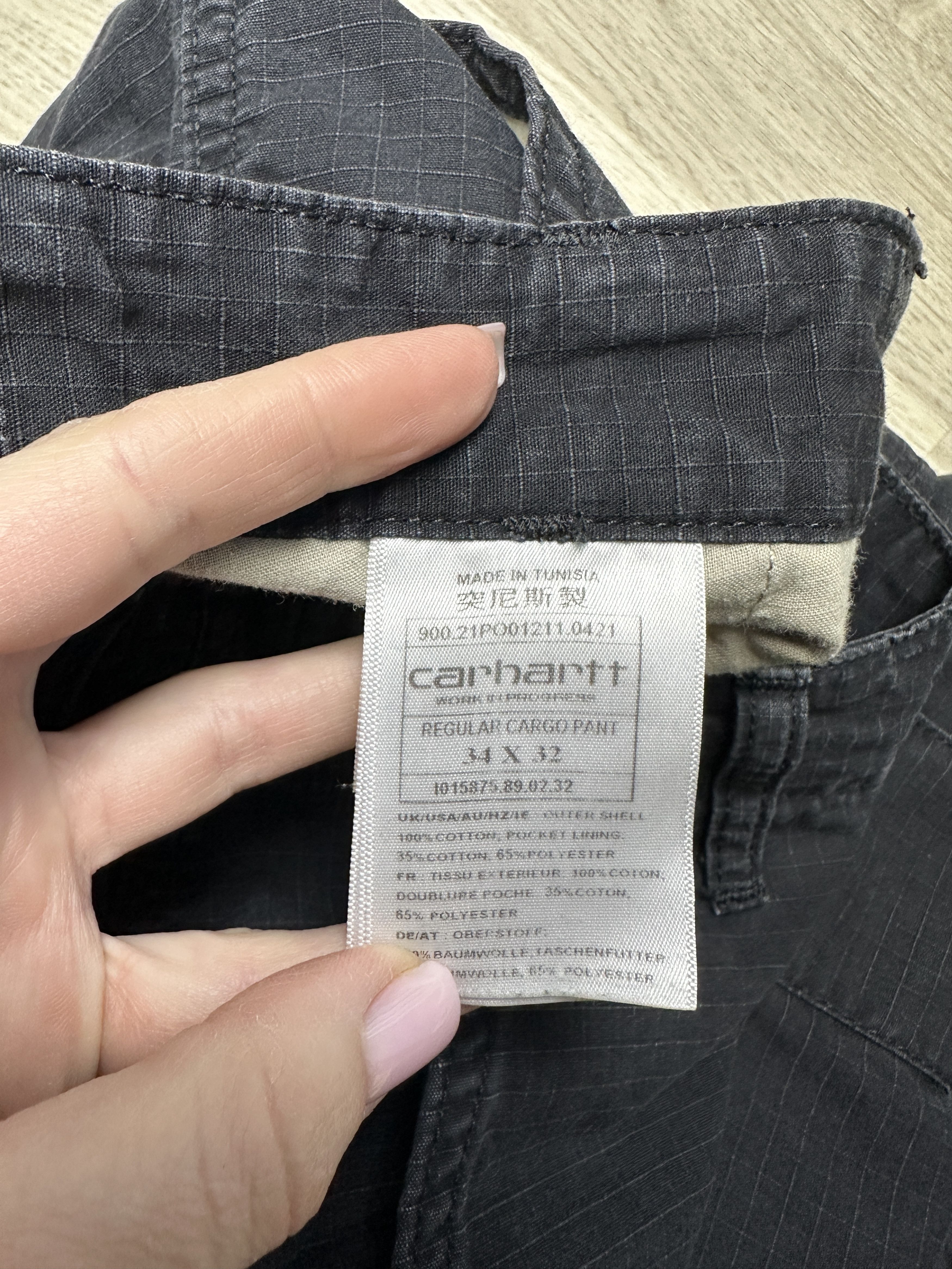 Carhartt Wip Carhartt WIP Mens Regular Cargo Pants Y2K Size US 34 / EU 50 - 8 Thumbnail