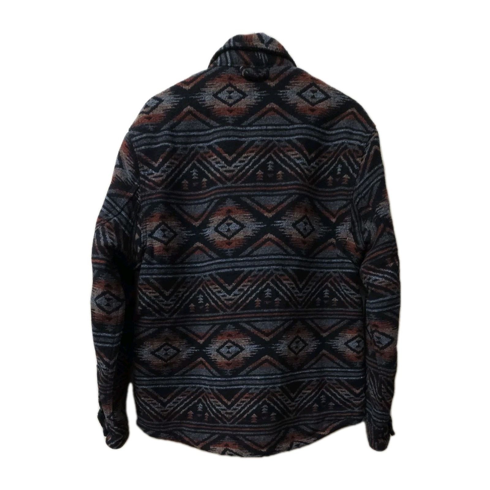 JACHS NY Jachs Aztec Southwest Wool Blend Sherpa Fleece Lined Shirt Size US M / EU 48-50 / 2 - 6 Thumbnail