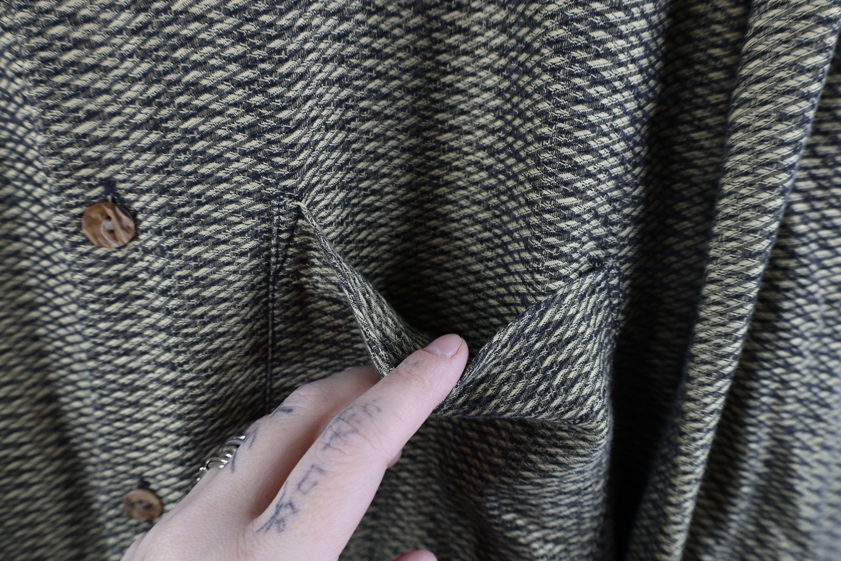 Vintage Vintage 90s Streetwear Weave Knit Collared Button Down Shirt Size US XL / EU 56 / 4 - 6 Thumbnail