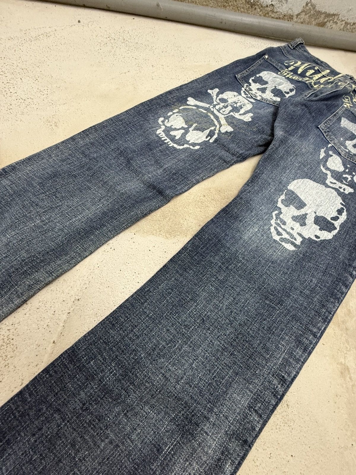 Hysteric Glamour × Japanese Brand Hysteric Glamour Style Poems Skull Studded Jeans Size US 30 / EU 46 - 5 Thumbnail
