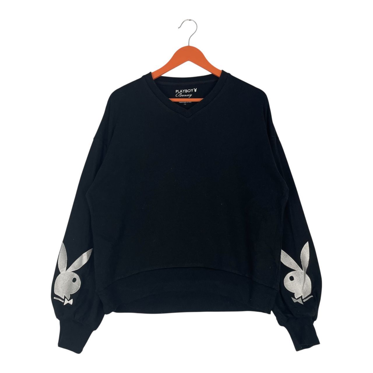 Playboy Authentic Japan! Playboy Bunny Embroided Logo Sweatshirt Size L / US 10 / IT 46 - 1 Thumbnail