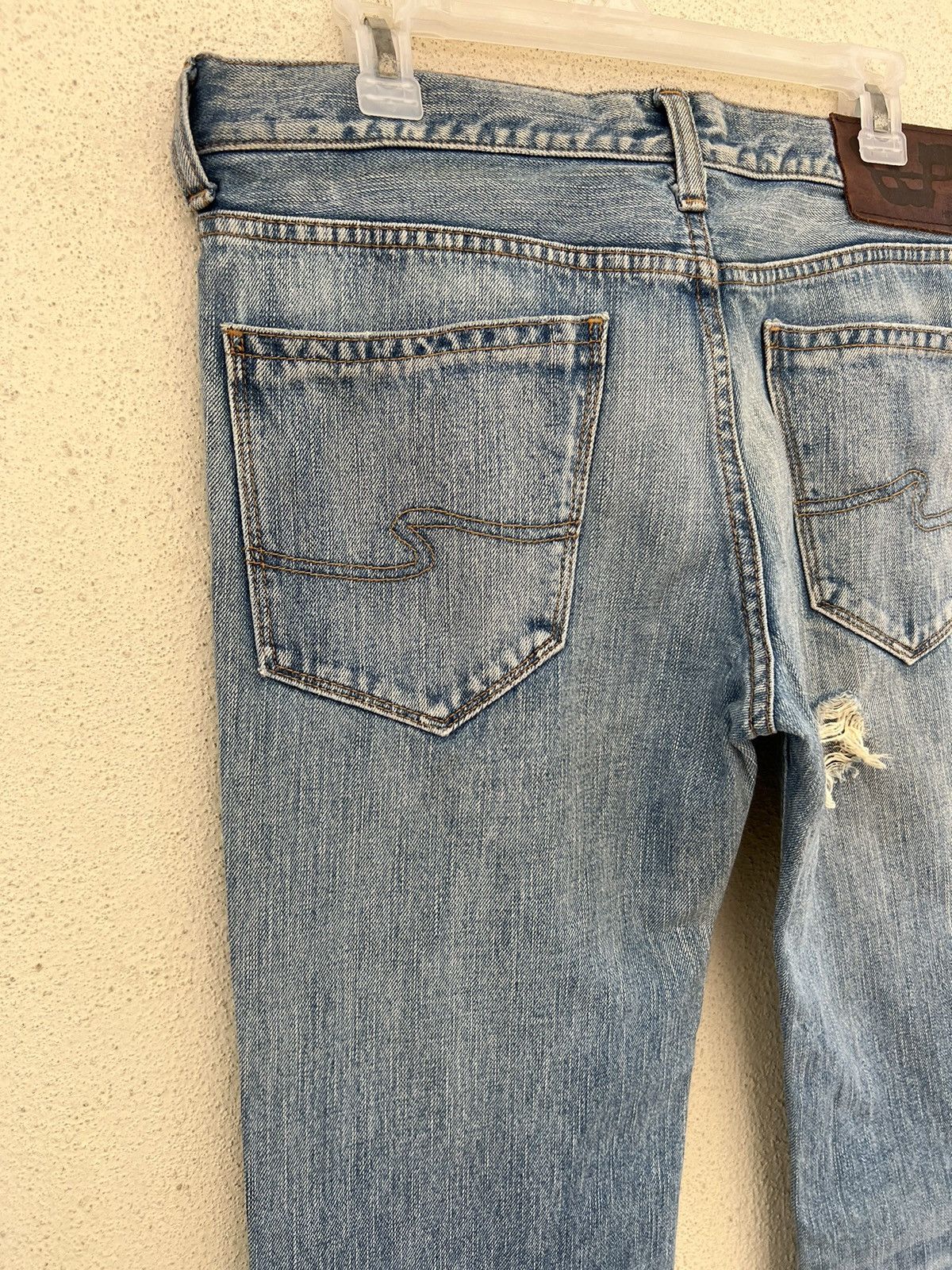 Vintage Vintage Bonds & Peace Japan Rips Distress Denim Flare Jeans Size US 32 / EU 48 - 15 Thumbnail