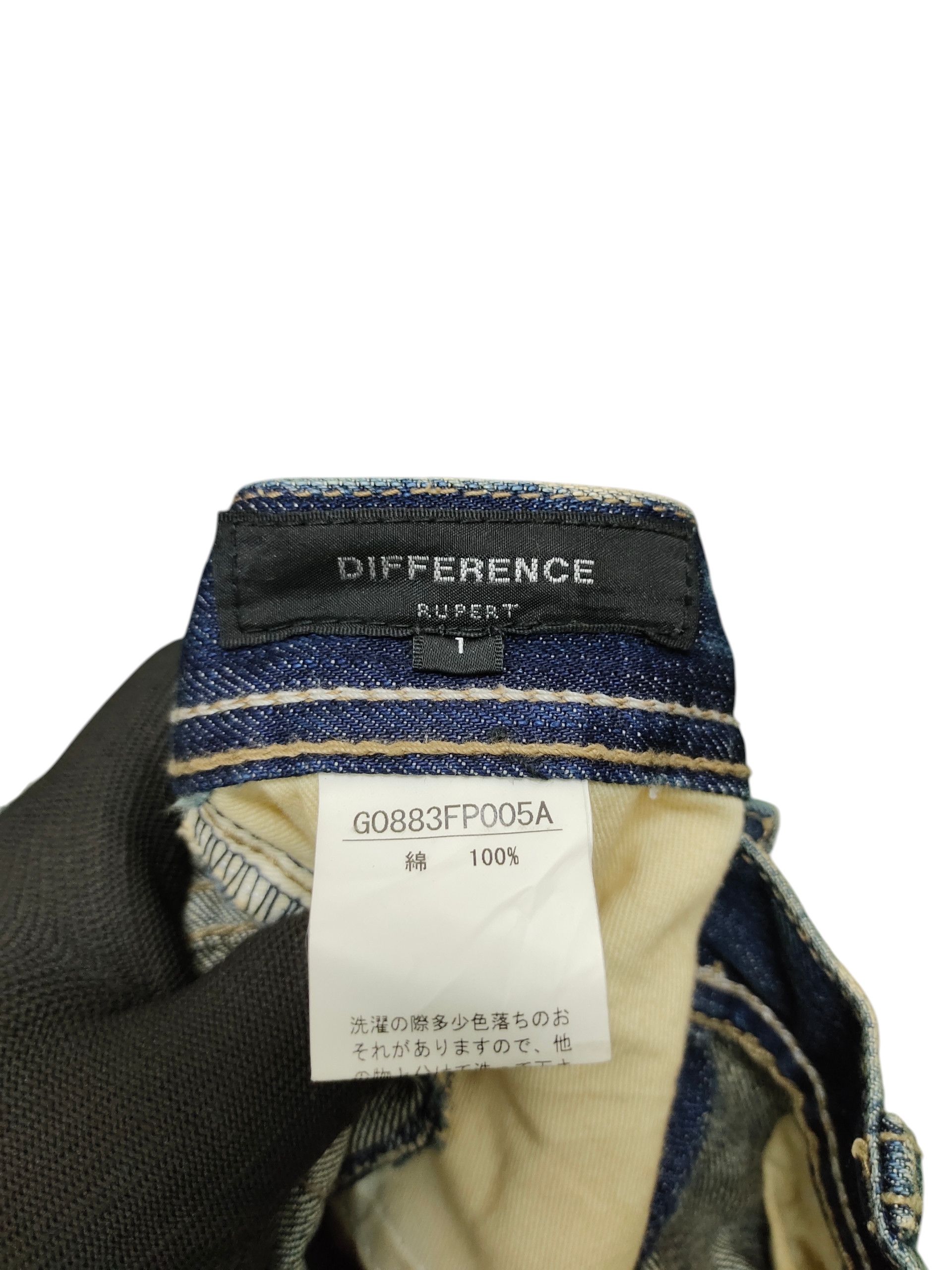 Self Edge Difference Rupert Japan Clawmark Distress Faded Denim Jeans Size US 30 / EU 46 - 10 Thumbnail