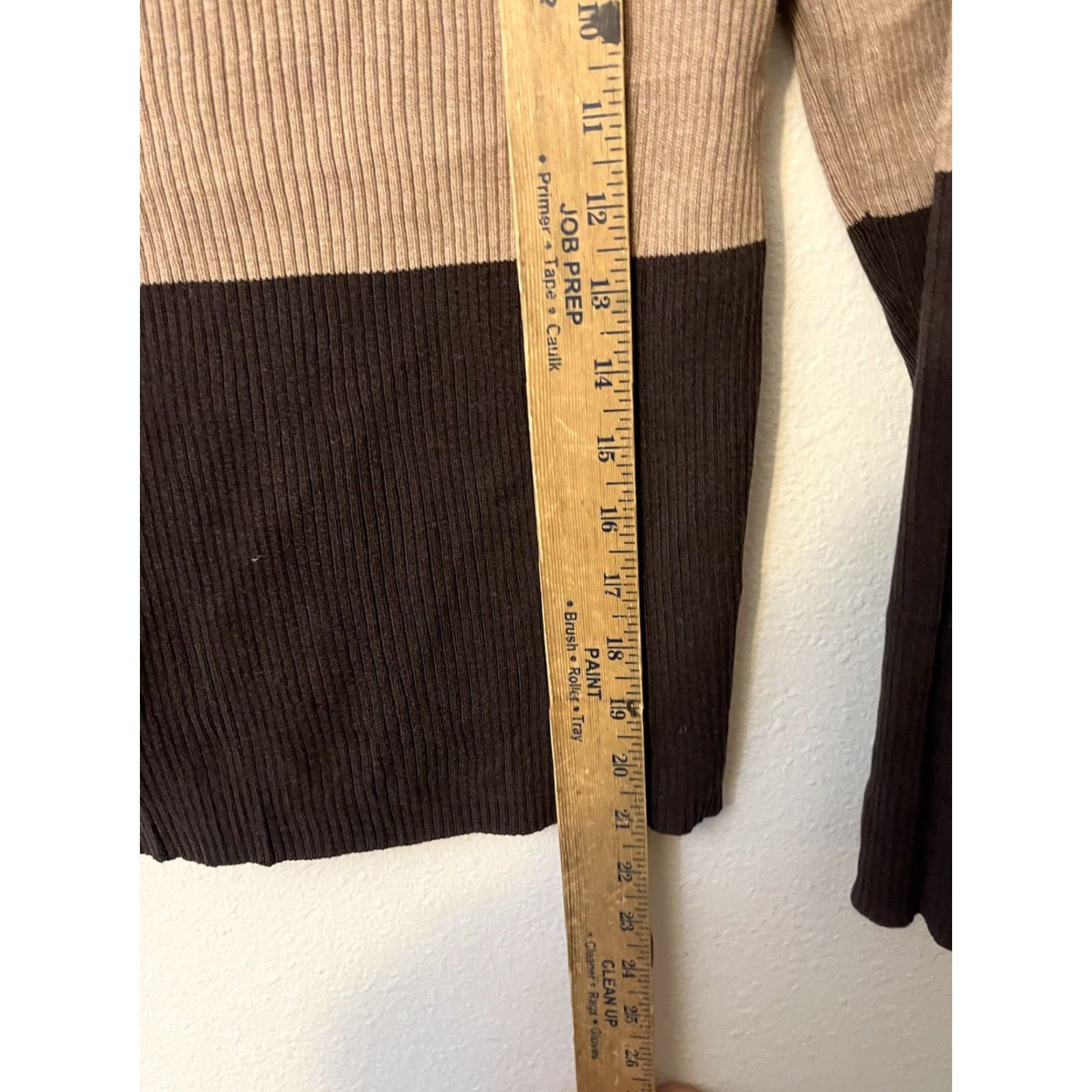 Gap VINTAGE Gap Women's M Brown Crew Neck Ribbed Pullover Sweater Cotton Blend Size M / US 6-8 / IT 42-44 - 4 Thumbnail