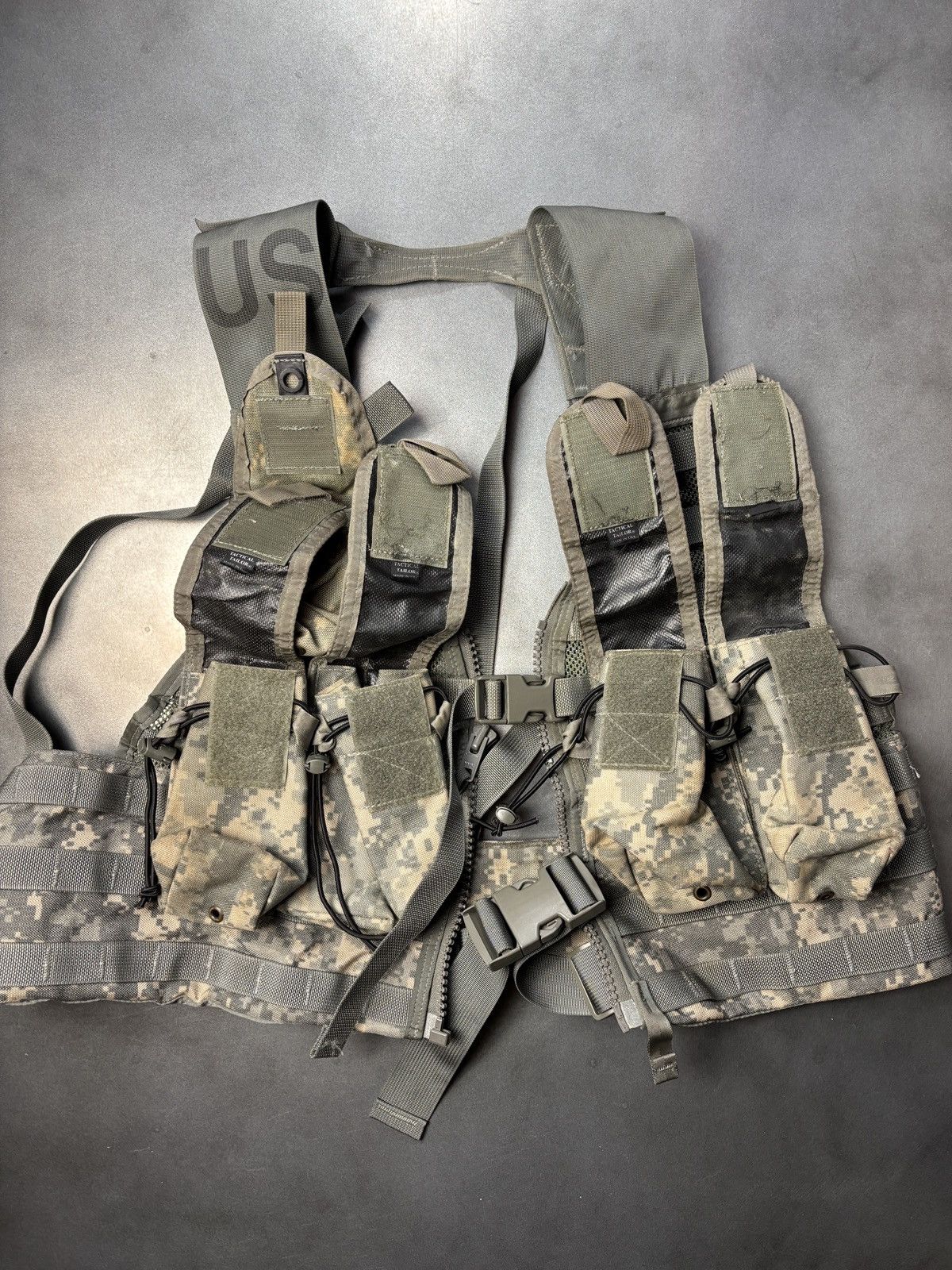 Vintage Vintage US Army Vest Digi Camo Ammo Vest Flak Tactical Cargo Size ONE SIZE - 3 Thumbnail