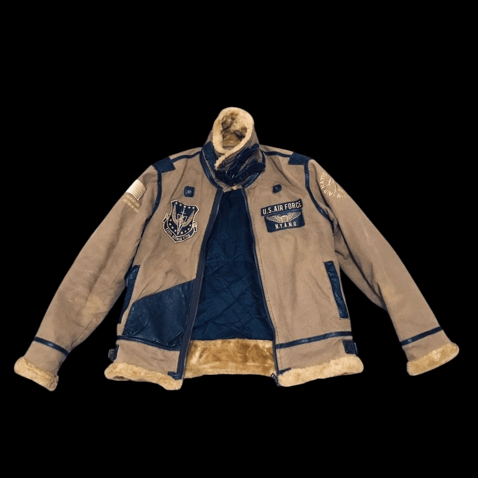 Vintage Avirex Flight Jacket with Patches