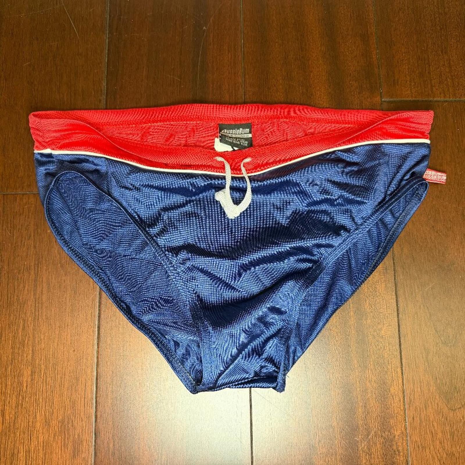 Other AussieBum Men Swim Brief Size Small Red and Navy 8 5 10 Size US 30 / EU 46 - 1 Thumbnail