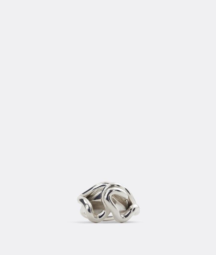 Bottega Veneta o1n1vont1124 Size: 11 / Whirl Ring in Silver Size ONE SIZE - 1 Thumbnail
