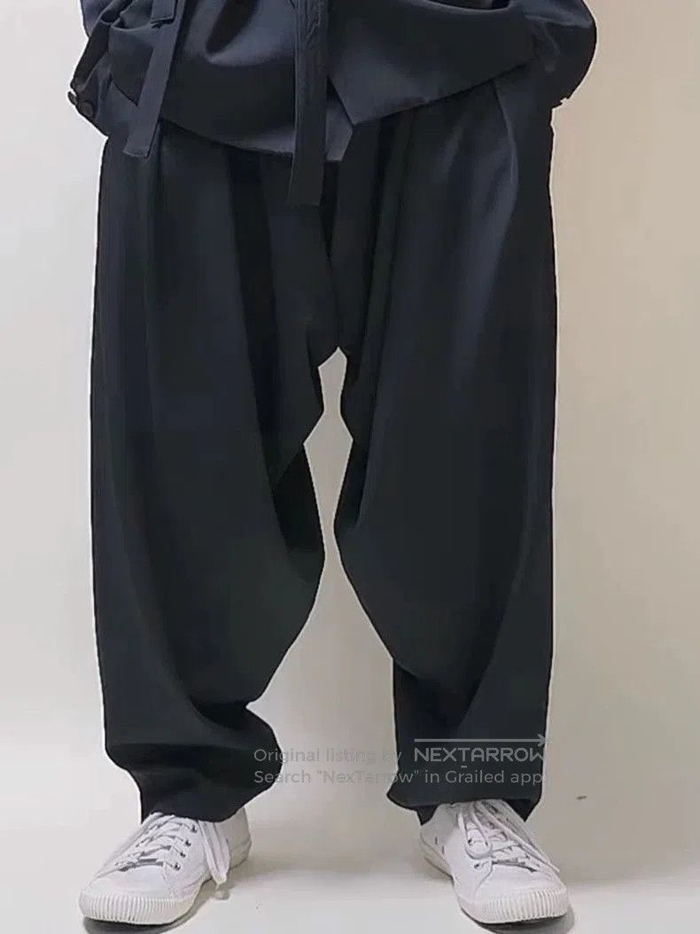 パンツ WOOL DROP CLOTH PANTS Yohji Yamamoto Wool Drop-Crotch Pants.