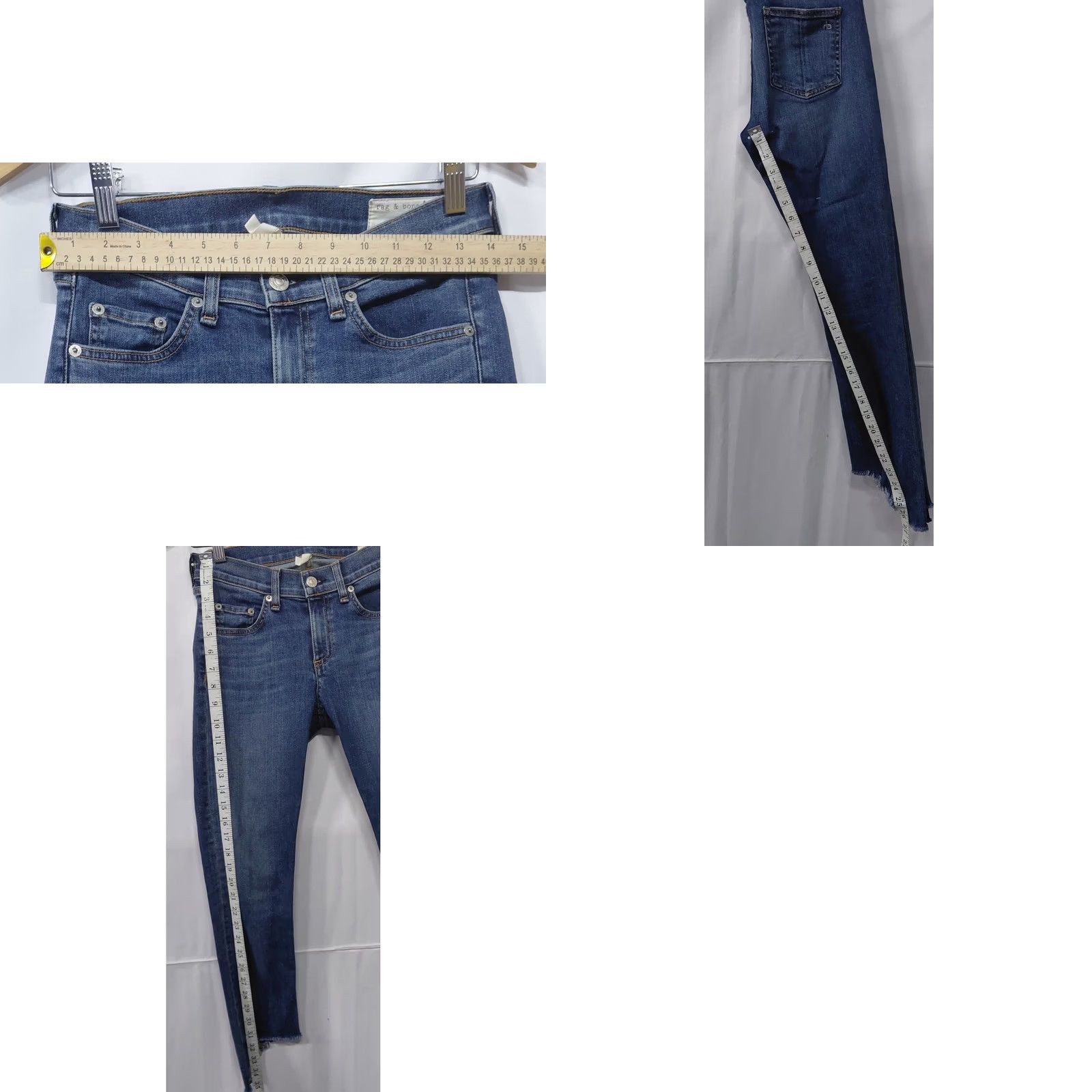 Paige PAIGE Blue Denim Jeans Women Solid Slim Size 26 Size 26" / US 2 / IT 38 - 8 Thumbnail