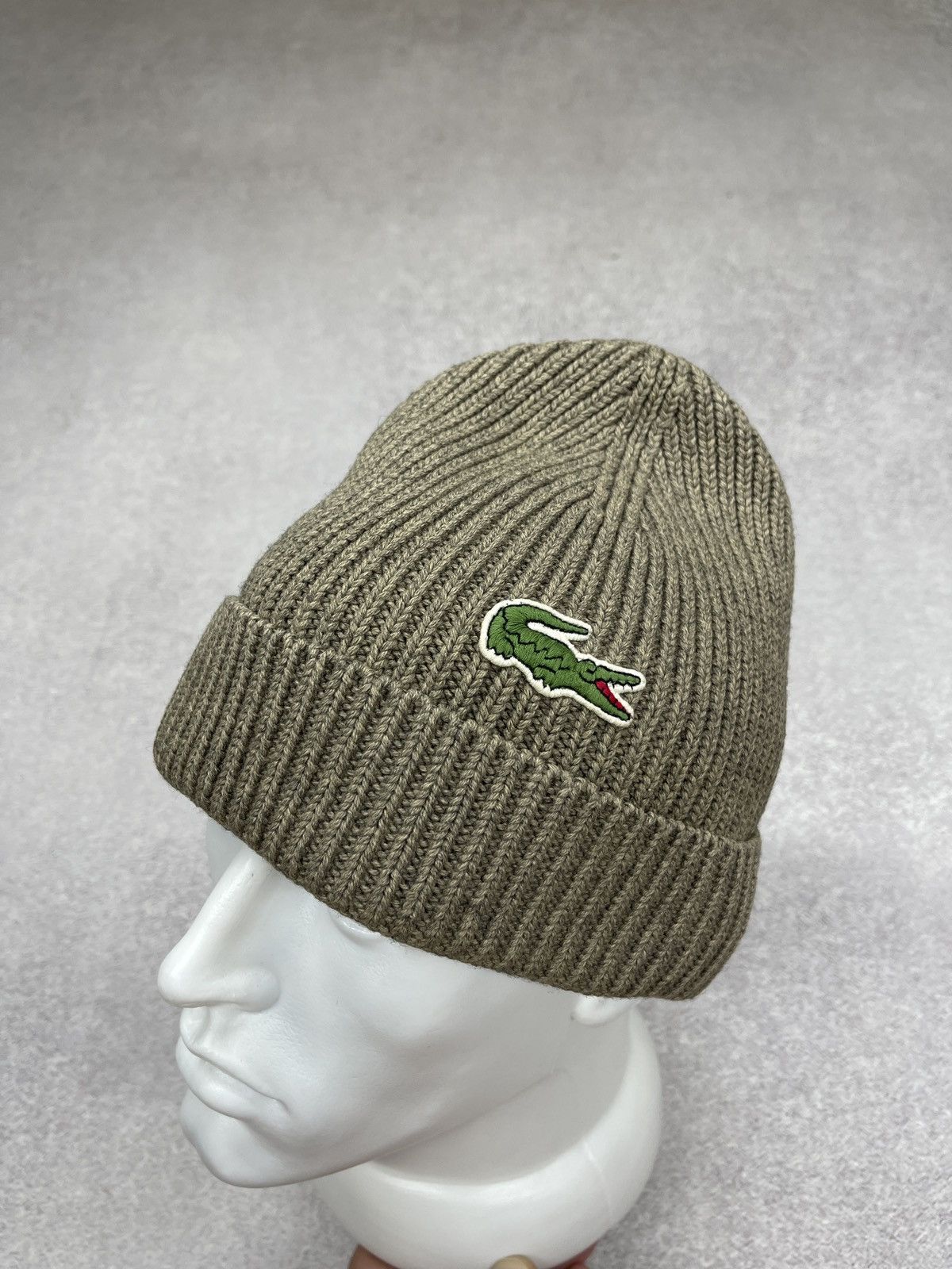 Lacoste Vintage Lacoste Wool Beanie Hat Size ONE SIZE - 1 Thumbnail