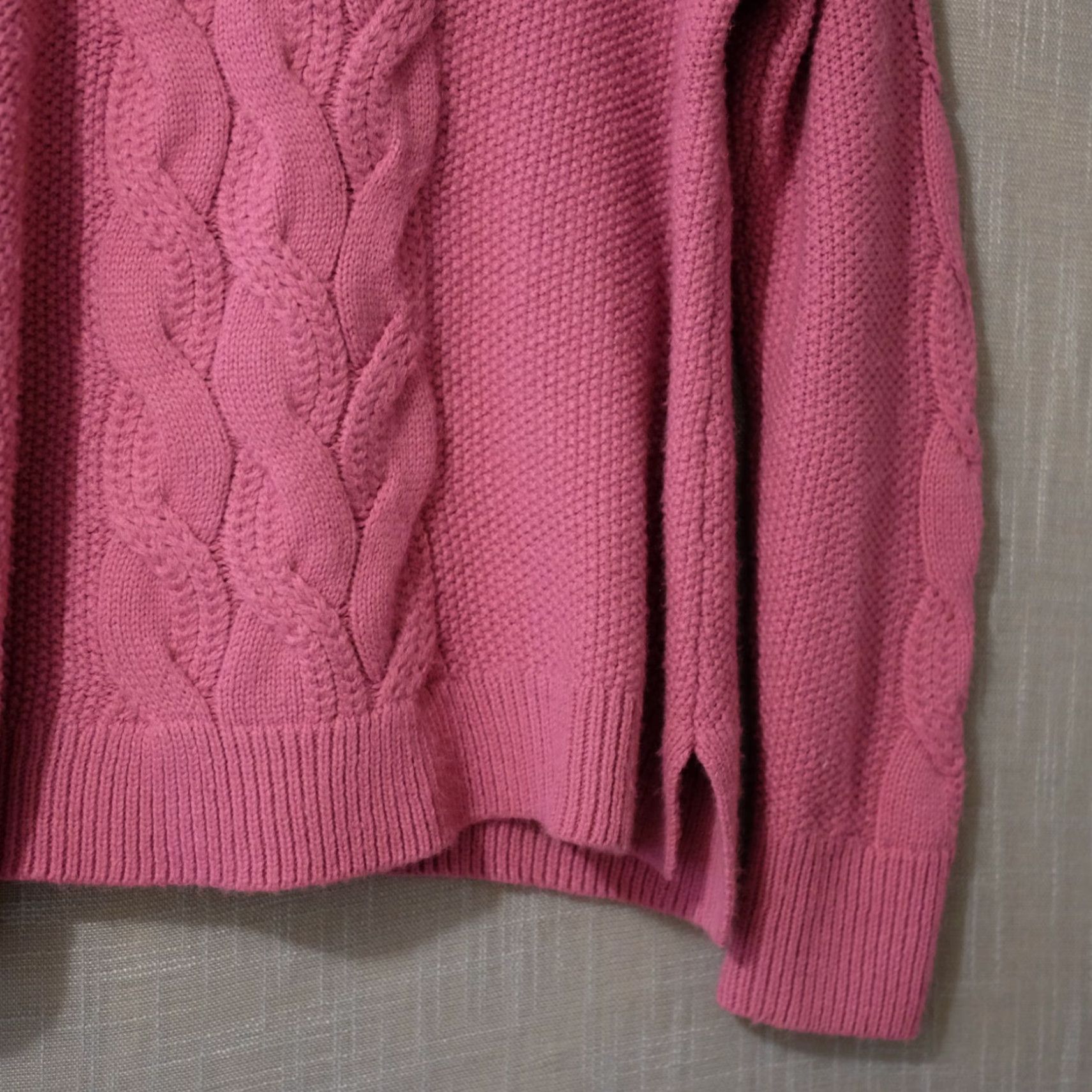 Vintage St Johns Bay Sweater Cable-Knit Pullover Soft Purple Women's XL Knit Pullover Casual Sweater Women's XL Purple Knit Crew Neck Size XL / US 12-14 / IT 48-50 - 4 Thumbnail