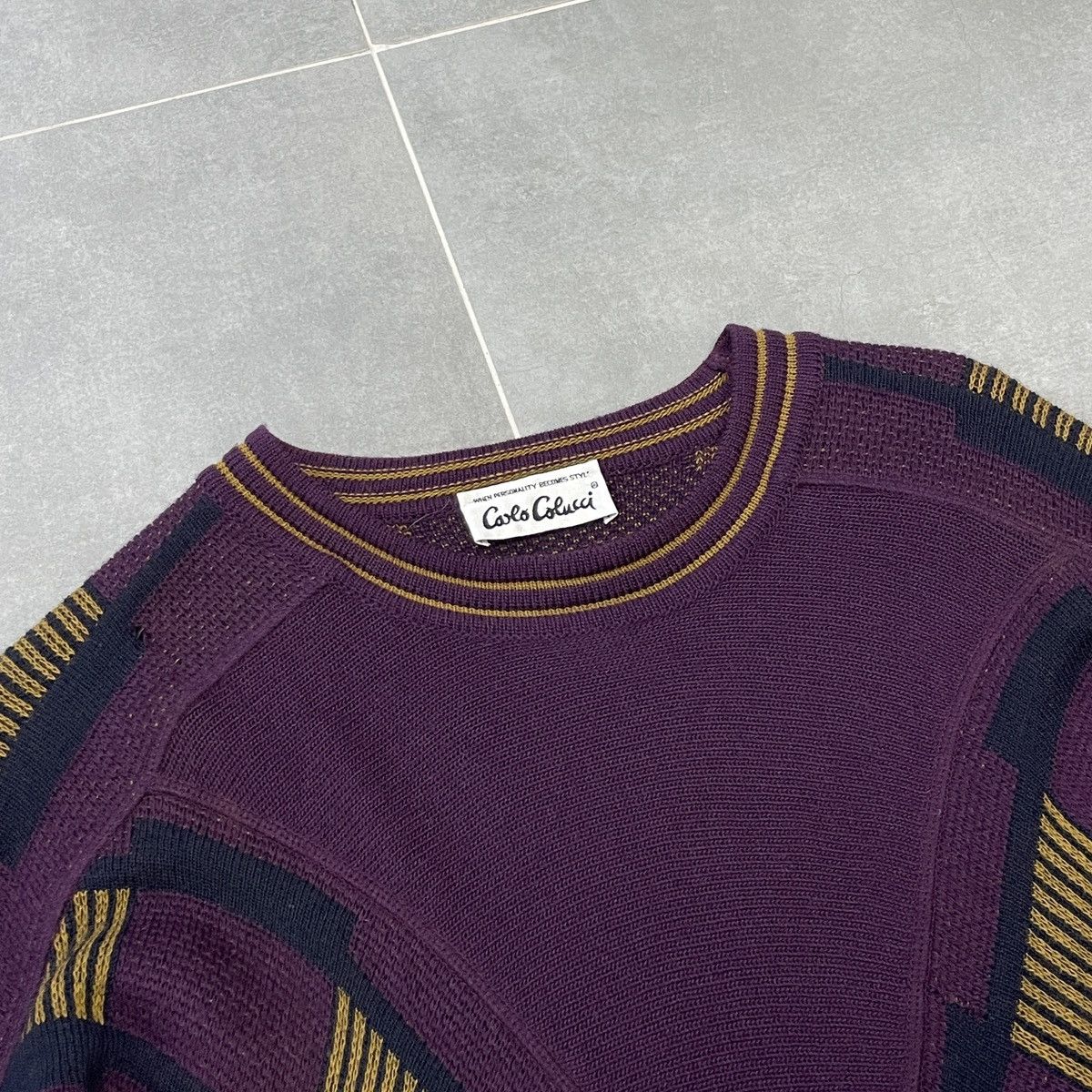 Carlo Colucci × Vintage Vintage Carlo Colucci Wool Sweater Size 48 Size US L / EU 52-54 / 3 - 8 Thumbnail