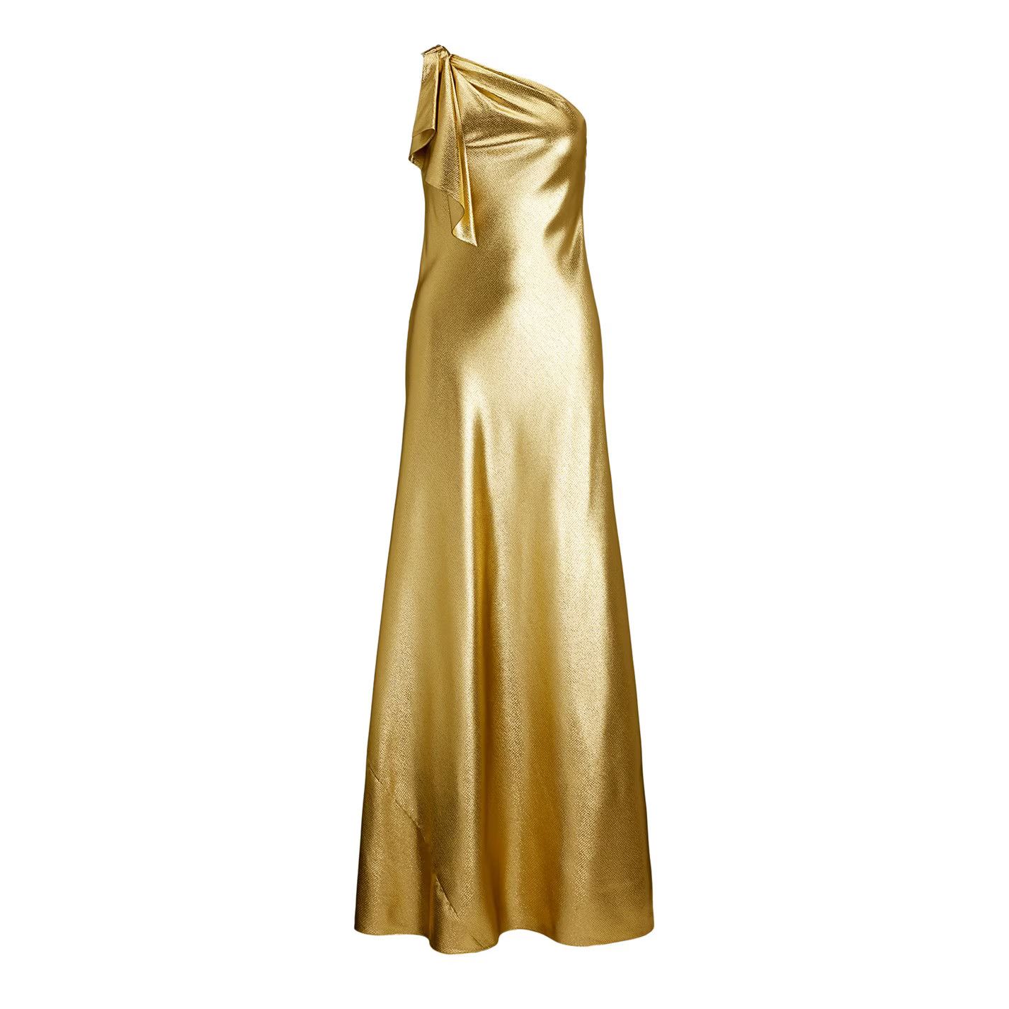 Lauren Ralph Lauren o1g2r1mq0825 Elzira Gown in Gold Size M / US 6-8 / IT 42-44 - 1 Thumbnail