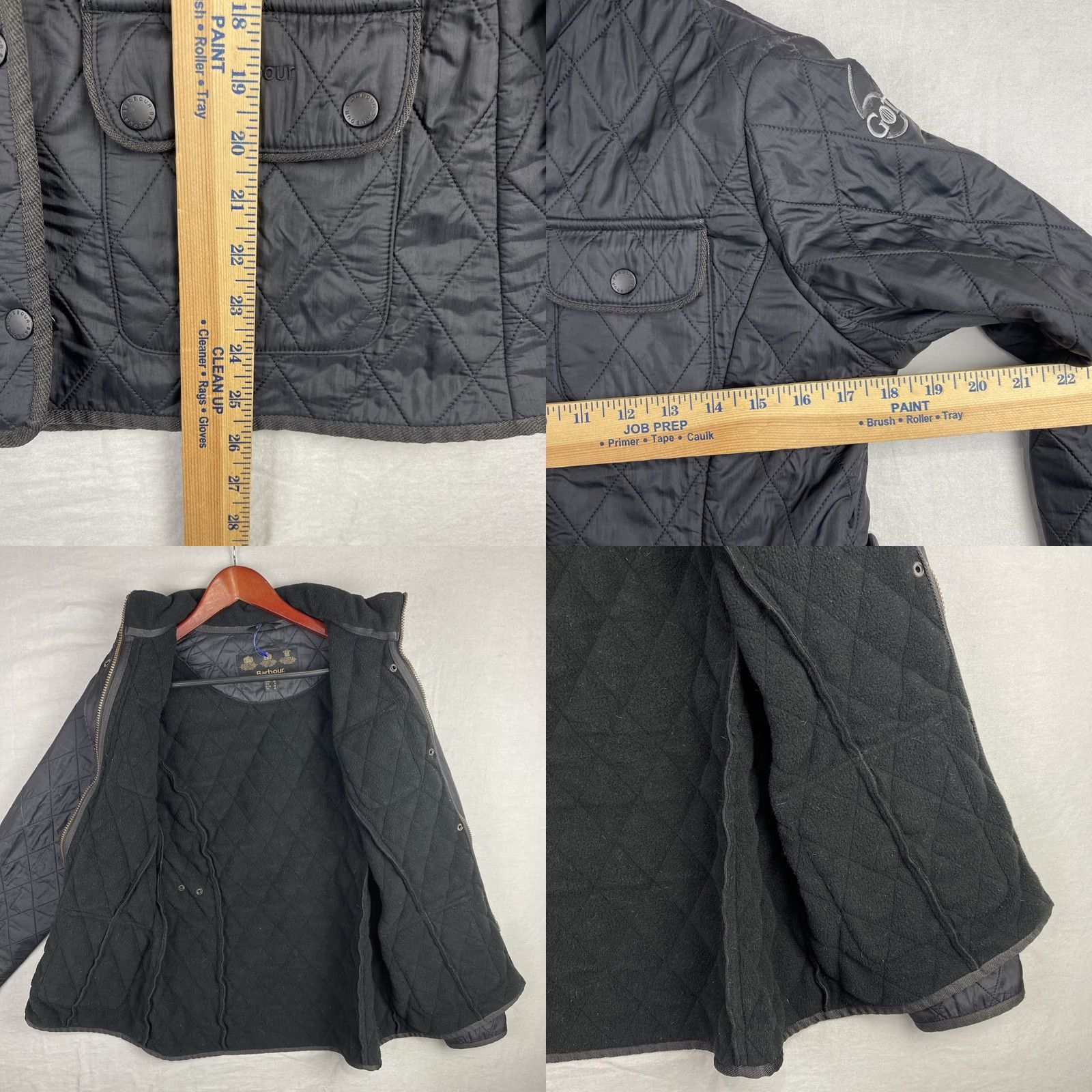Barbour Barbour Jacket Womens 6 Black Utility Polarquilt Field Season 6 Game Of Thrones Size M / US 6-8 / IT 42-44 - 8 Thumbnail