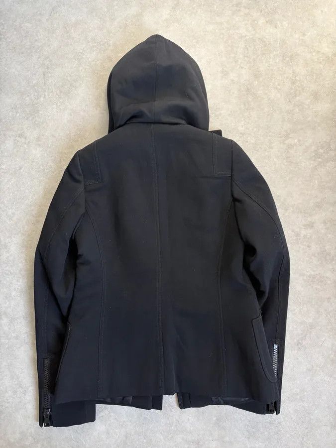 Gucci SS2007 Gucci Black Buttoned Hooded Wool Jacket by Frida Giannini Size M / US 6-8 / IT 42-44 - 6 Thumbnail
