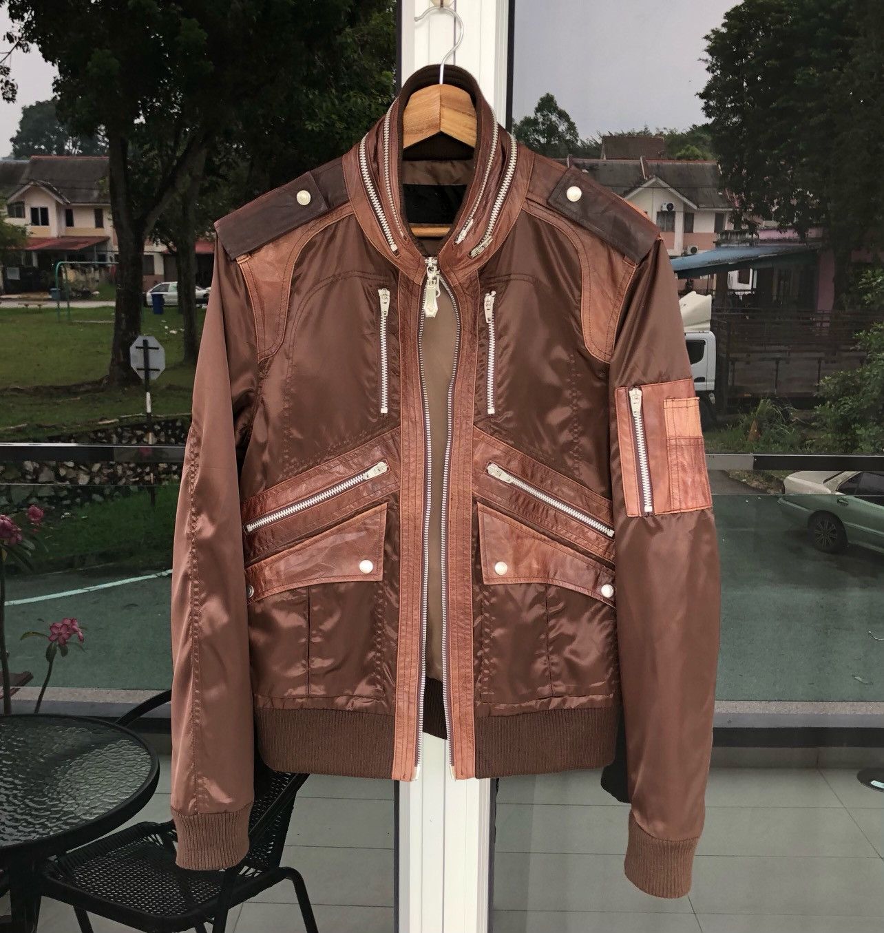 JACKROSE Jack Rose Maison Mix Leather Multi Zipper Type Jacket Size US M / EU 48-50 / 2 - 11 Thumbnail