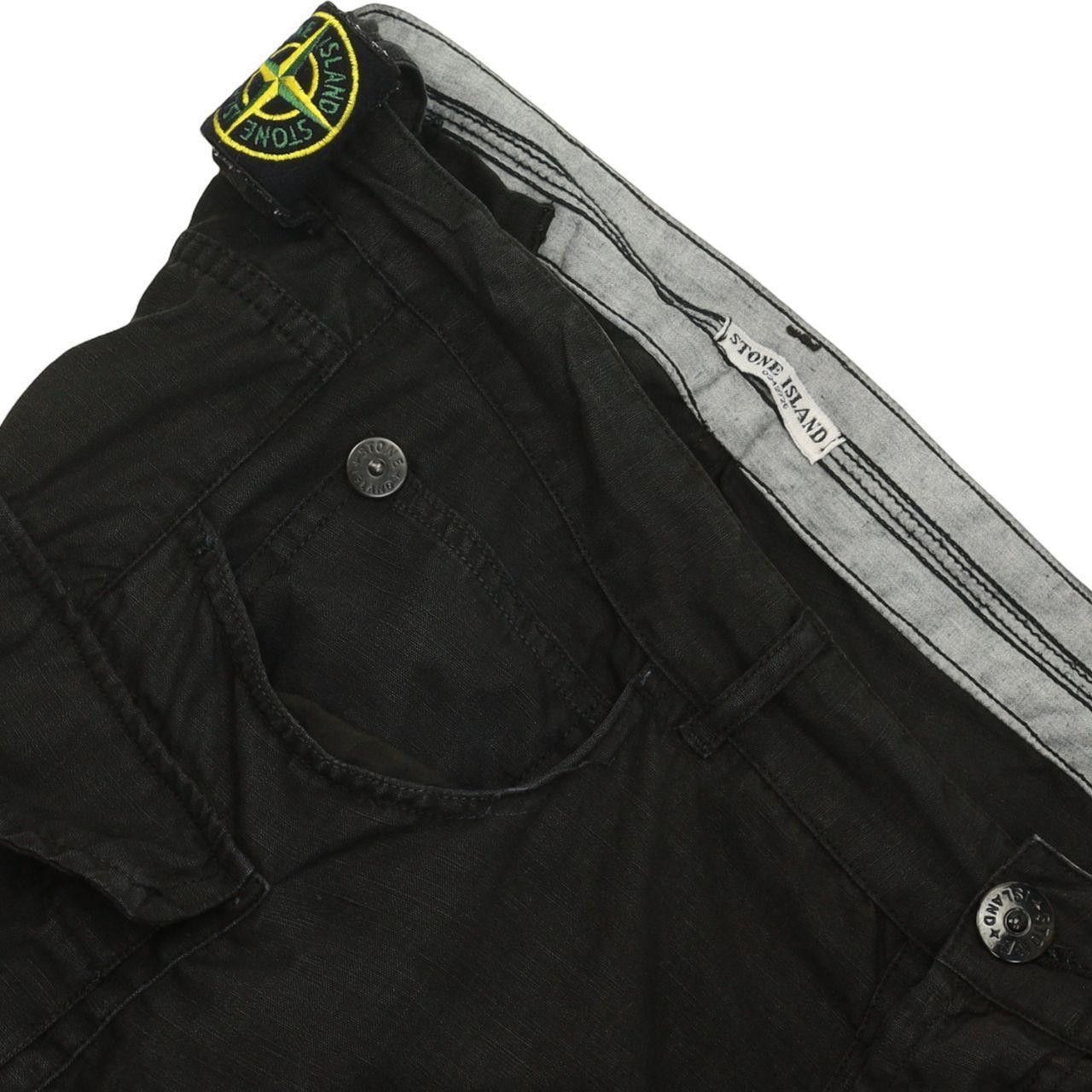 Stone Island Stone Island S/S 07 Lino Flax Badge Cargo Pants Size US 34 / EU 50 - 4 Thumbnail