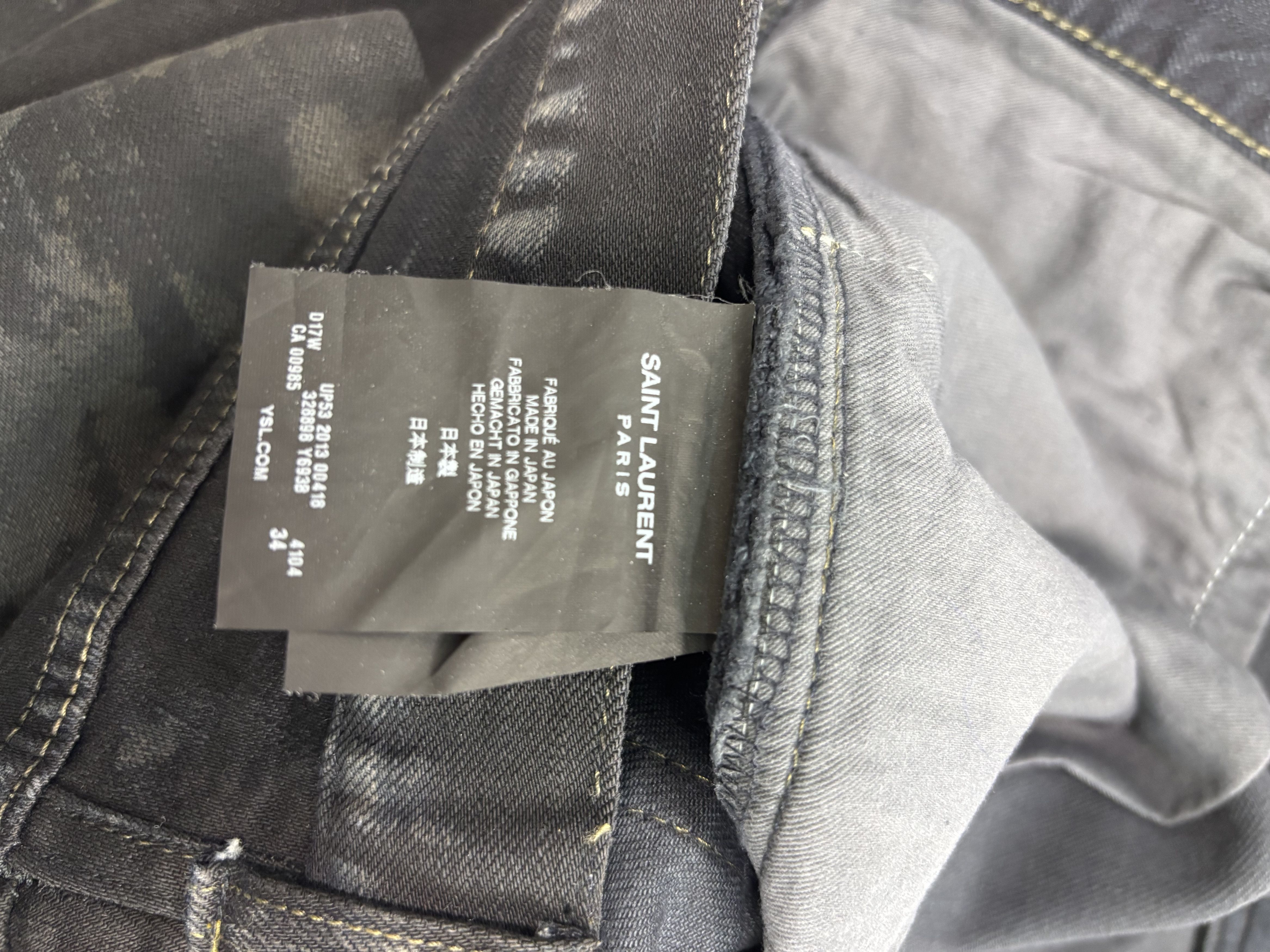 Saint Laurent Paris Saint Laurent Black Marble Pants Size US 34 / EU 50 - 3 Thumbnail