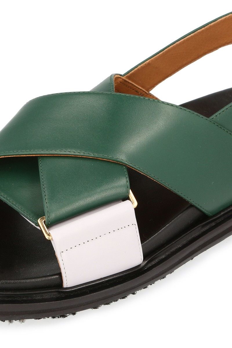 Marni o1y1025 Sandals in Emerald Green/Sky Blue Size US 5 / IT 35 - 2 Thumbnail