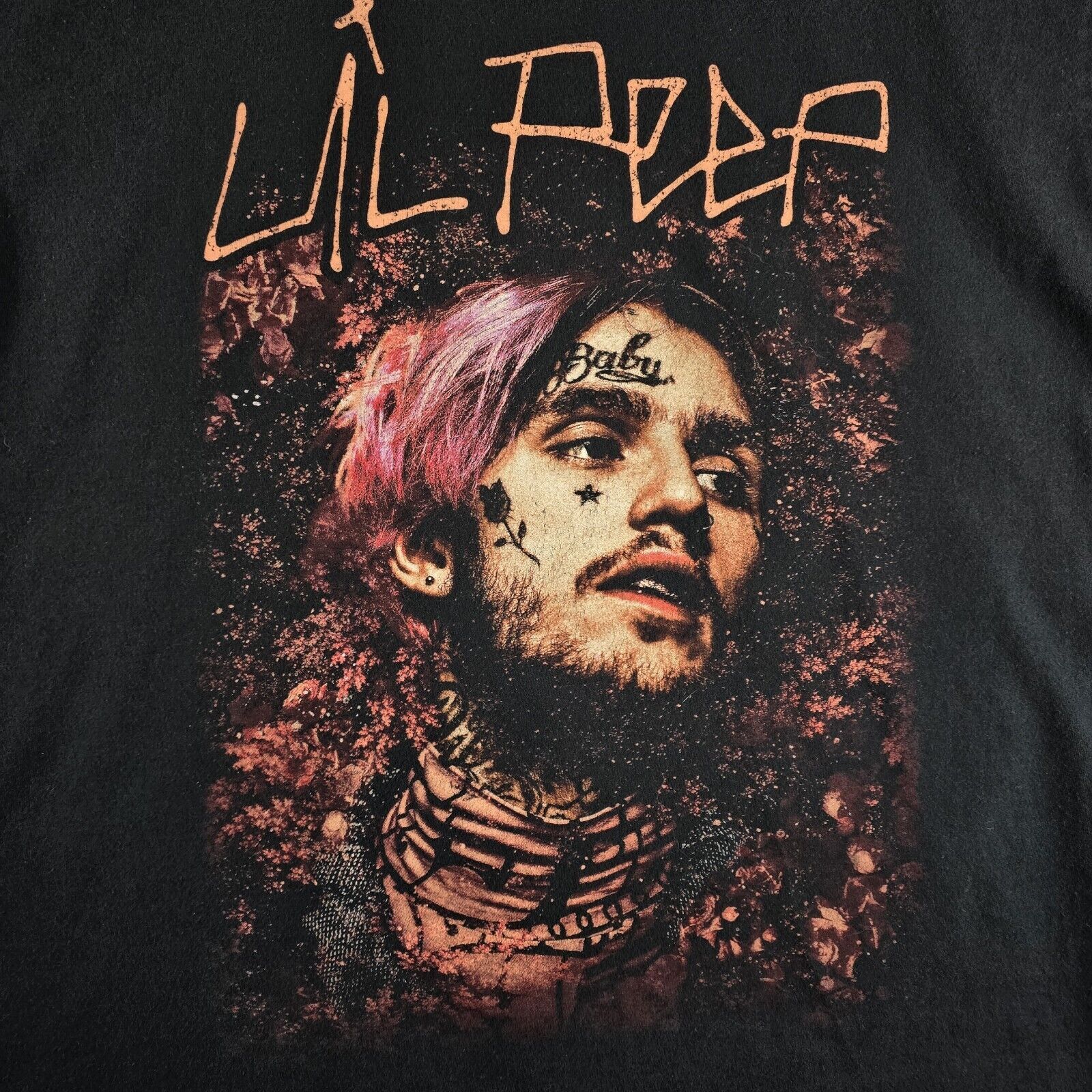 Gildan Lil Peep GBC Goth Boy Click Rap Tee Hip-Hop Shirt Size Large Size US L / EU 52-54 / 3 - 3 Thumbnail