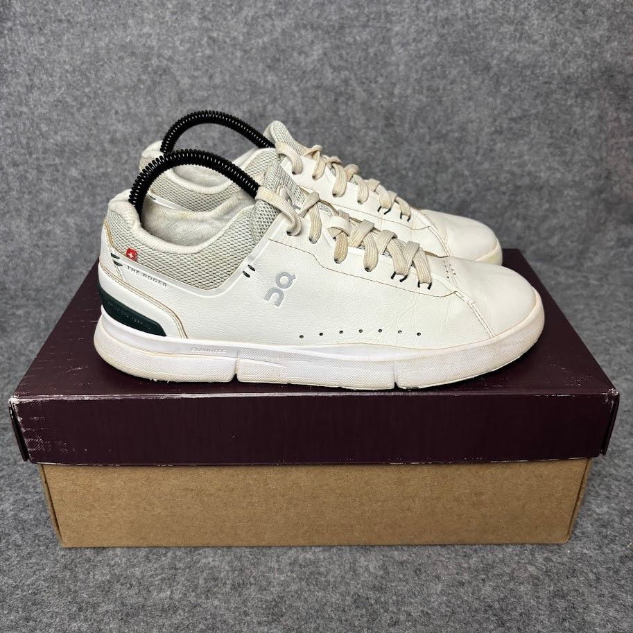 On On The Roger Advantage White Leather Running Shoes Women 8.5 Size US 8.5 / IT 38.5 - 6 Thumbnail