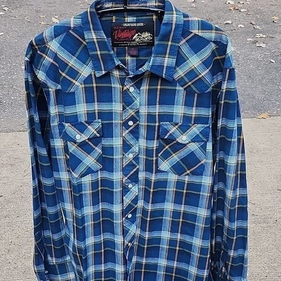 Old Navy Old Navy Vintage Flannels Long Sleeve Western w Pockets Flan Size US XL / EU 56 / 4 - 2 Thumbnail