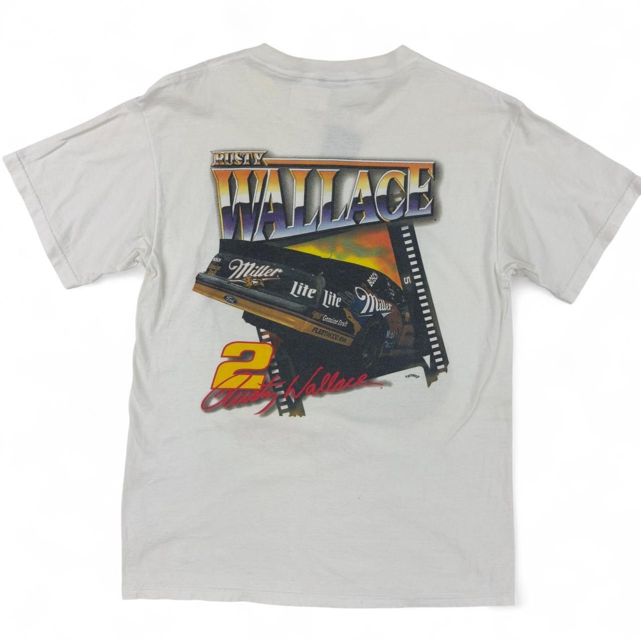 Nutmeg Rusty Wallace NASCAR racing tee racing Size US L / EU 52-54 / 3 - 4 Thumbnail