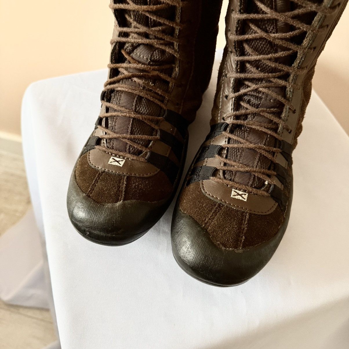 Dirk Bikkembergs Vintage Boxing Biker High Sneakers Boots Like Kostadinov Y2K Size US 9 / IT 39 - 3 Thumbnail