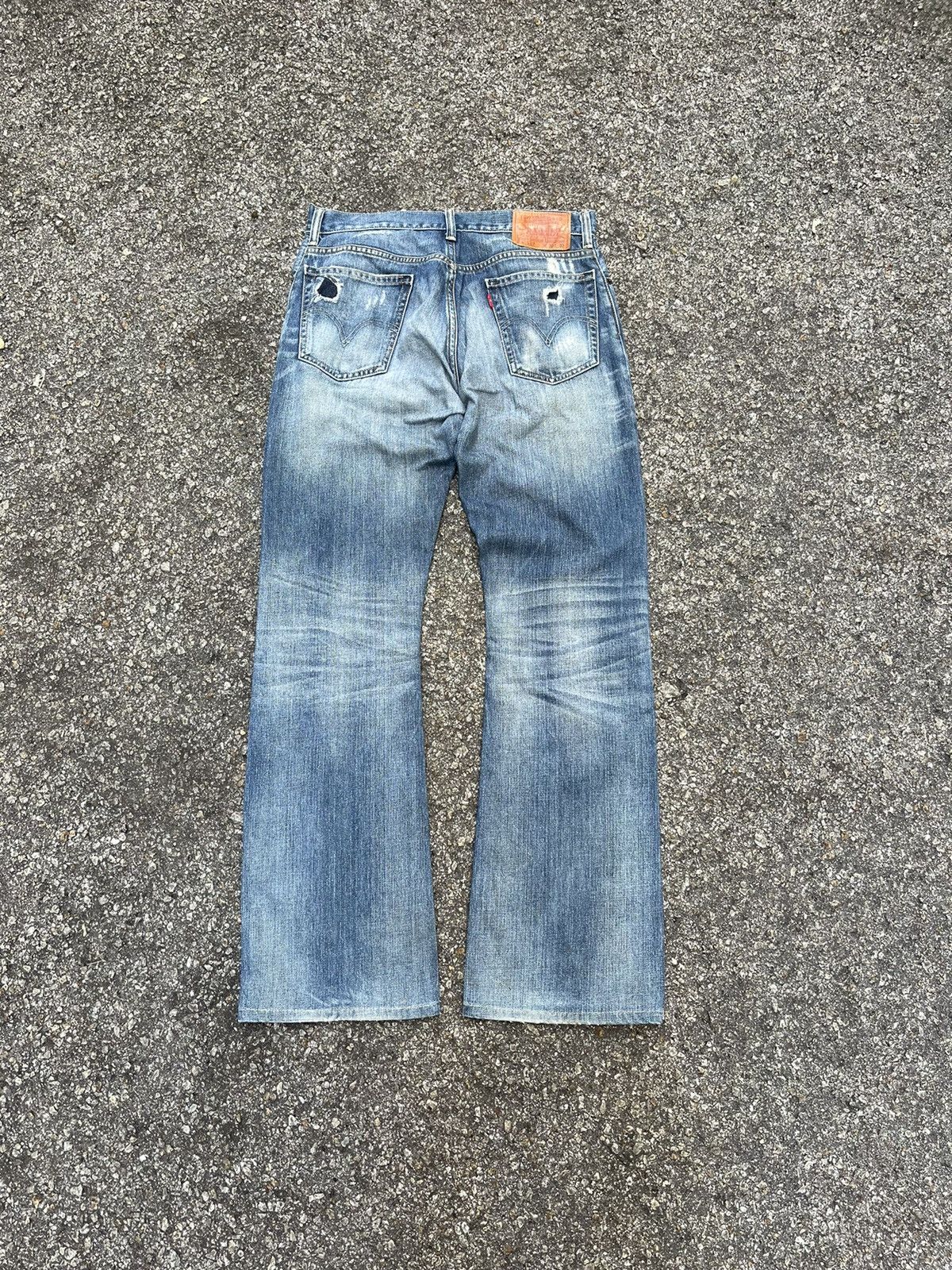 Levi's Flare Jeans Vintage Levis 517 Distressed Boot Cut Denim Size US 30 / EU 46 - 12 Thumbnail