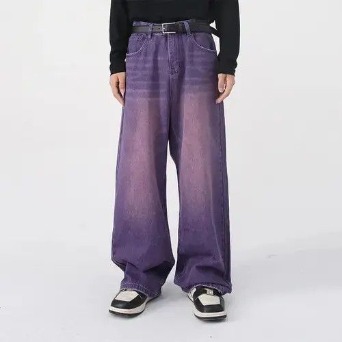 Japanese Brand Retro washed damaged baggy jeans y2k hip hop Size US 30 / EU 46 - 1 Thumbnail