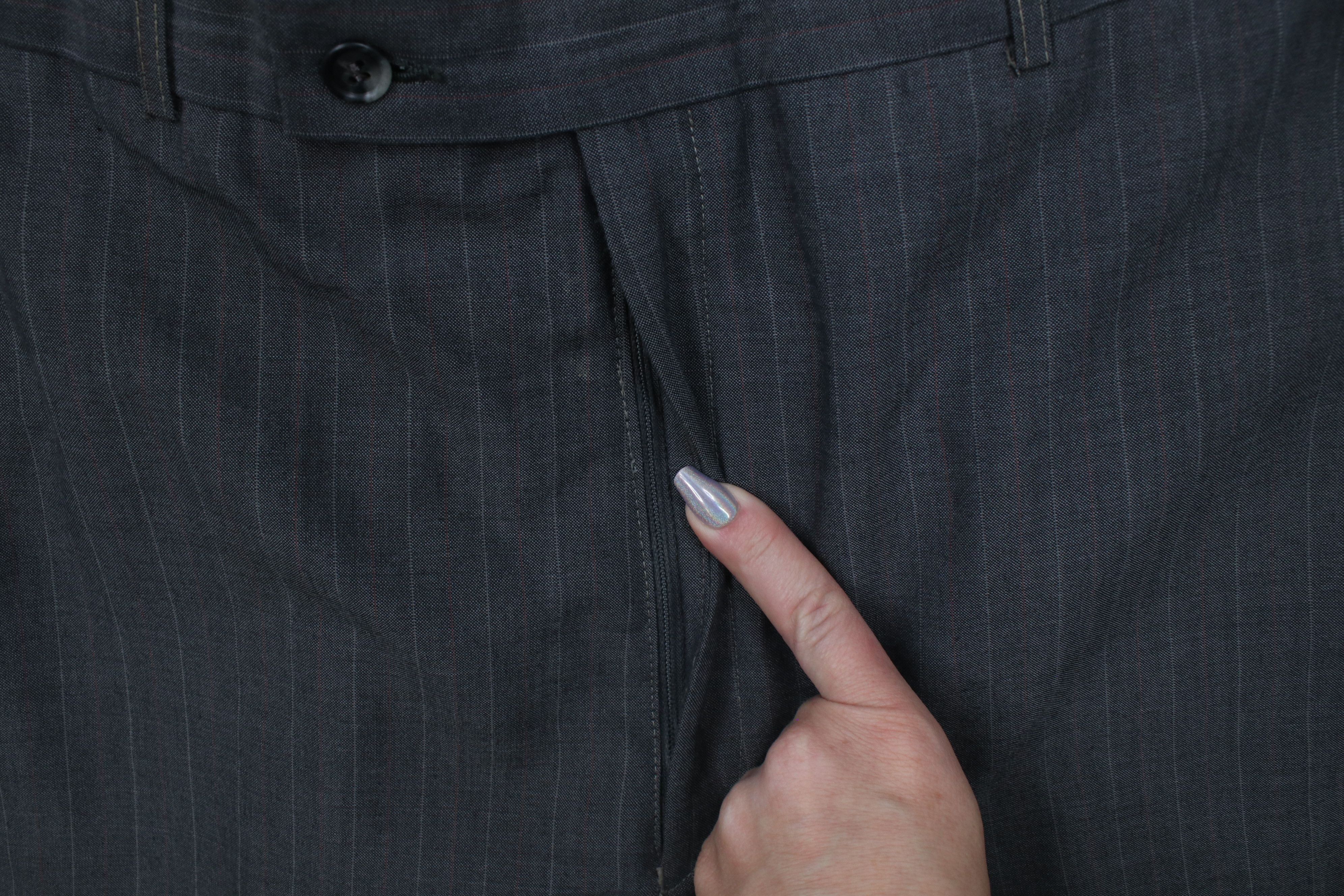 Vintage Vintage 70s Streetwear Wool Knit Wide Leg Chino Pants Size US 36 / EU 52 - 7 Thumbnail