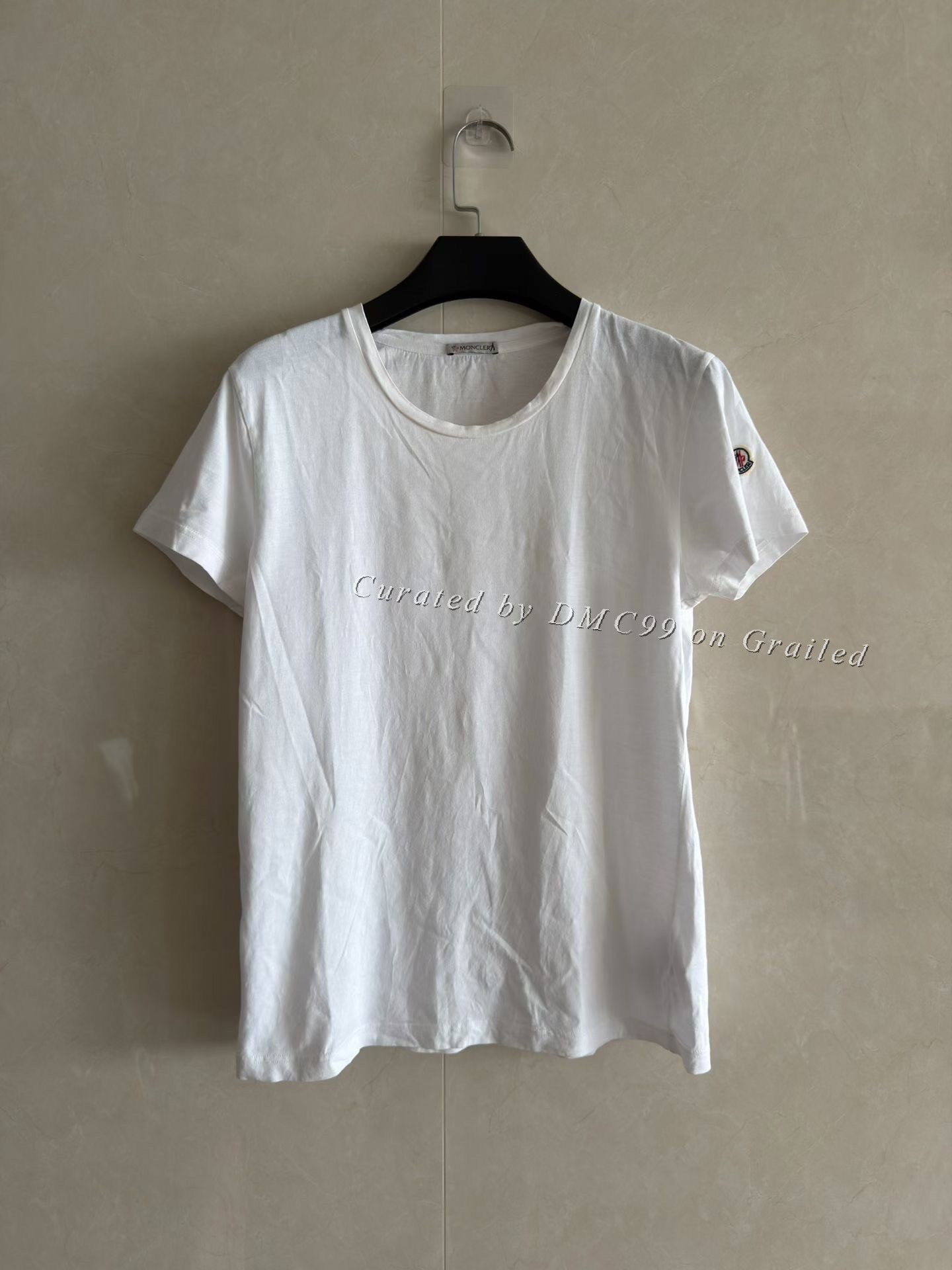 Moncler Moncler Logo Solid Crew Neck T-Shirt Size US M / EU 48-50 / 2 - 1 Thumbnail