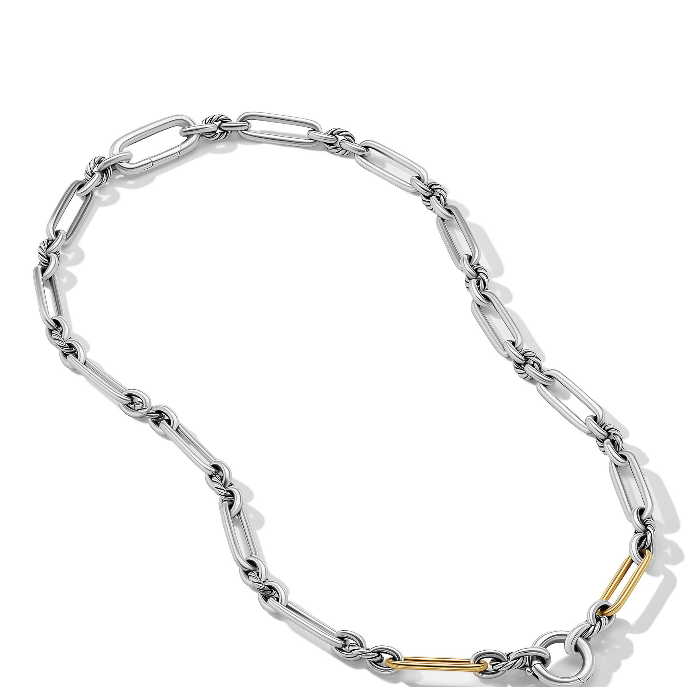 David Yurman o1w1db10526 CH0475 Size:7/Chain Necklace in Silver/Golden Size ONE SIZE - 2 Thumbnail
