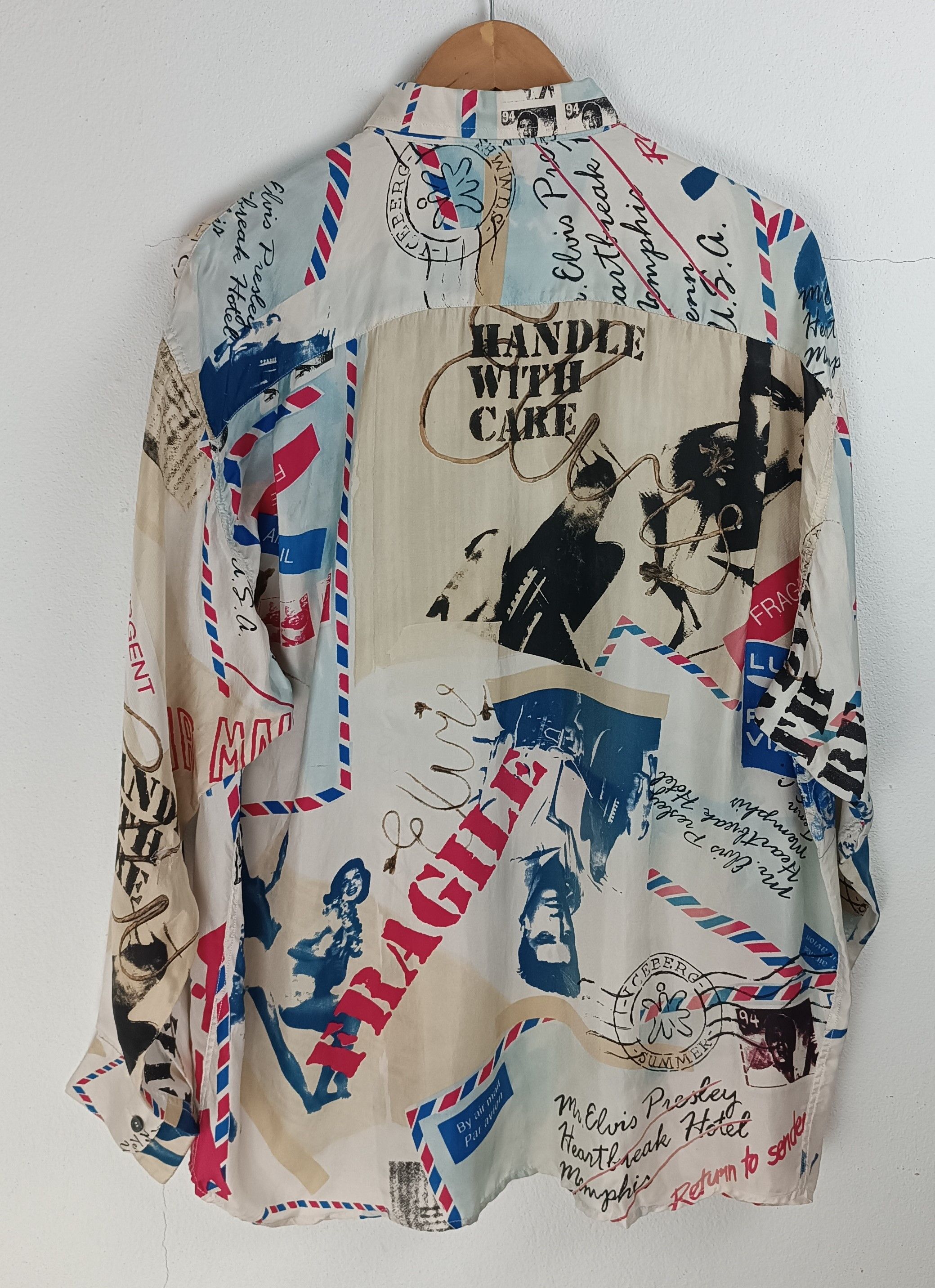 Iceberg RARE🔥VINTAGE 90'S ELVIS PRESLEY ICEBERG OVP SHIRTS Size US XL / EU 56 / 4 - 4 Thumbnail
